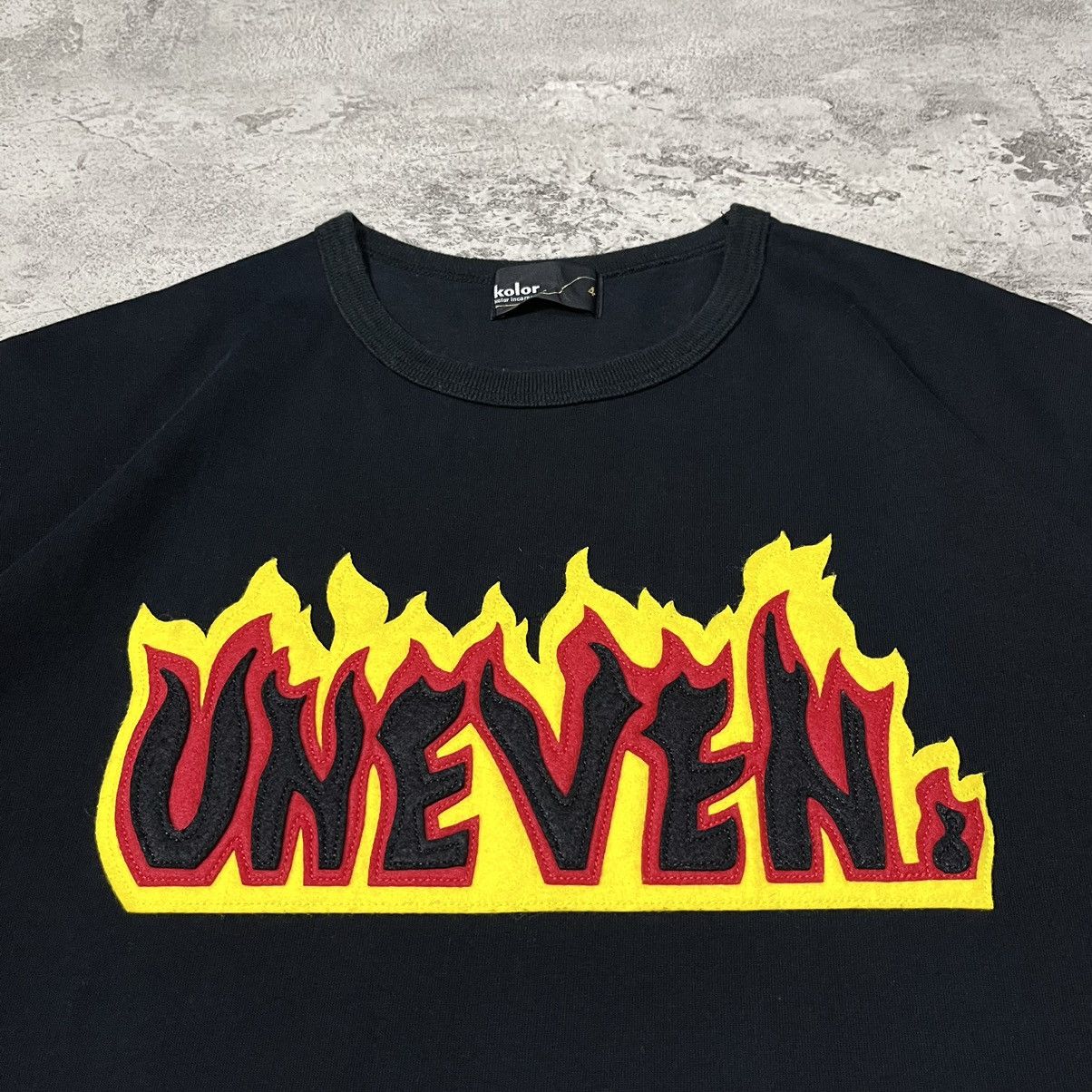 Kolor kolor Japan UNEVEN. SS Tee - Black Size US L / EU 52-54 / 3 - 7 Thumbnail