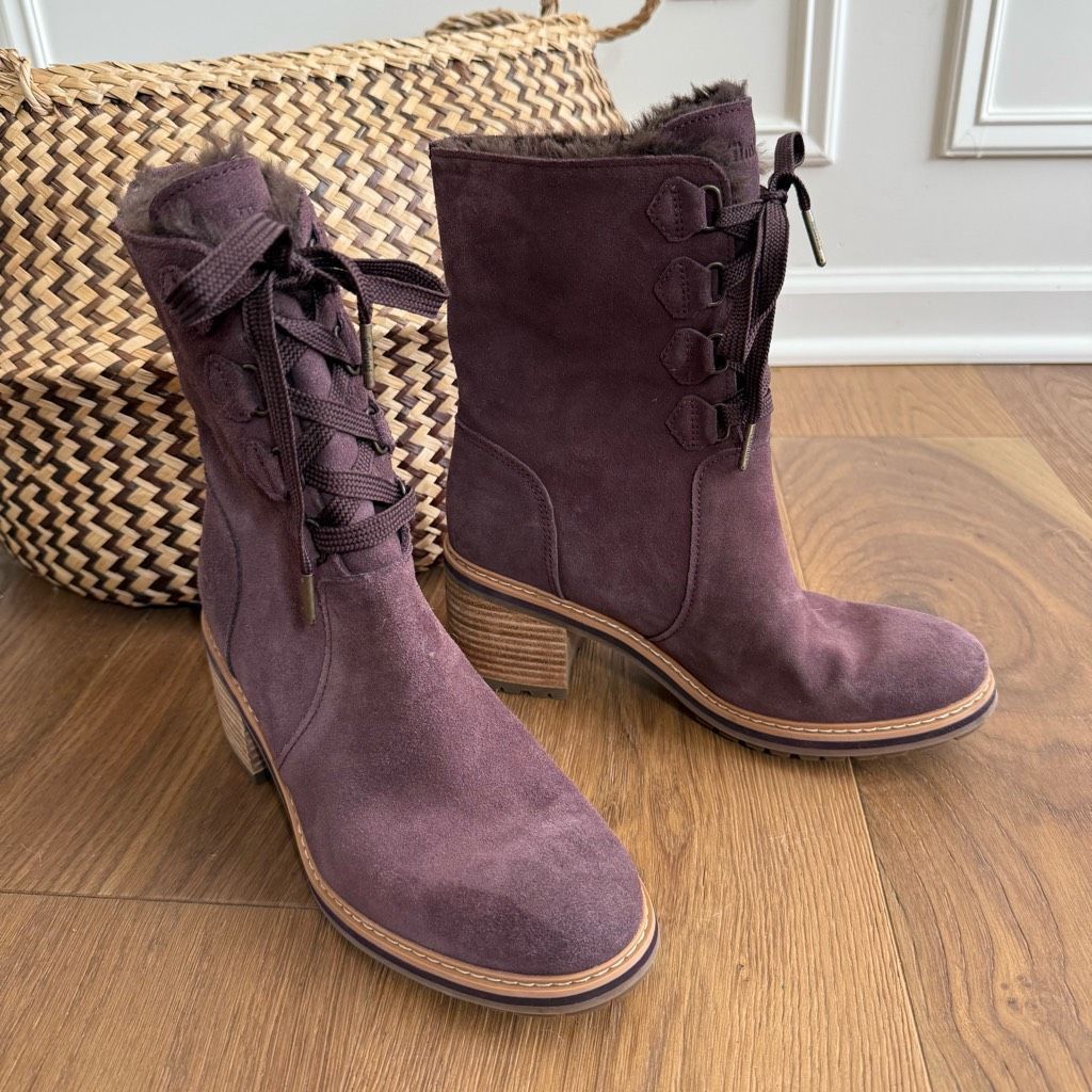 Timberland NWOB Timberland Sienna High Waterproof Mid Boots Dark Purple Size US 8.5 / IT 38.5 - 2 Thumbnail