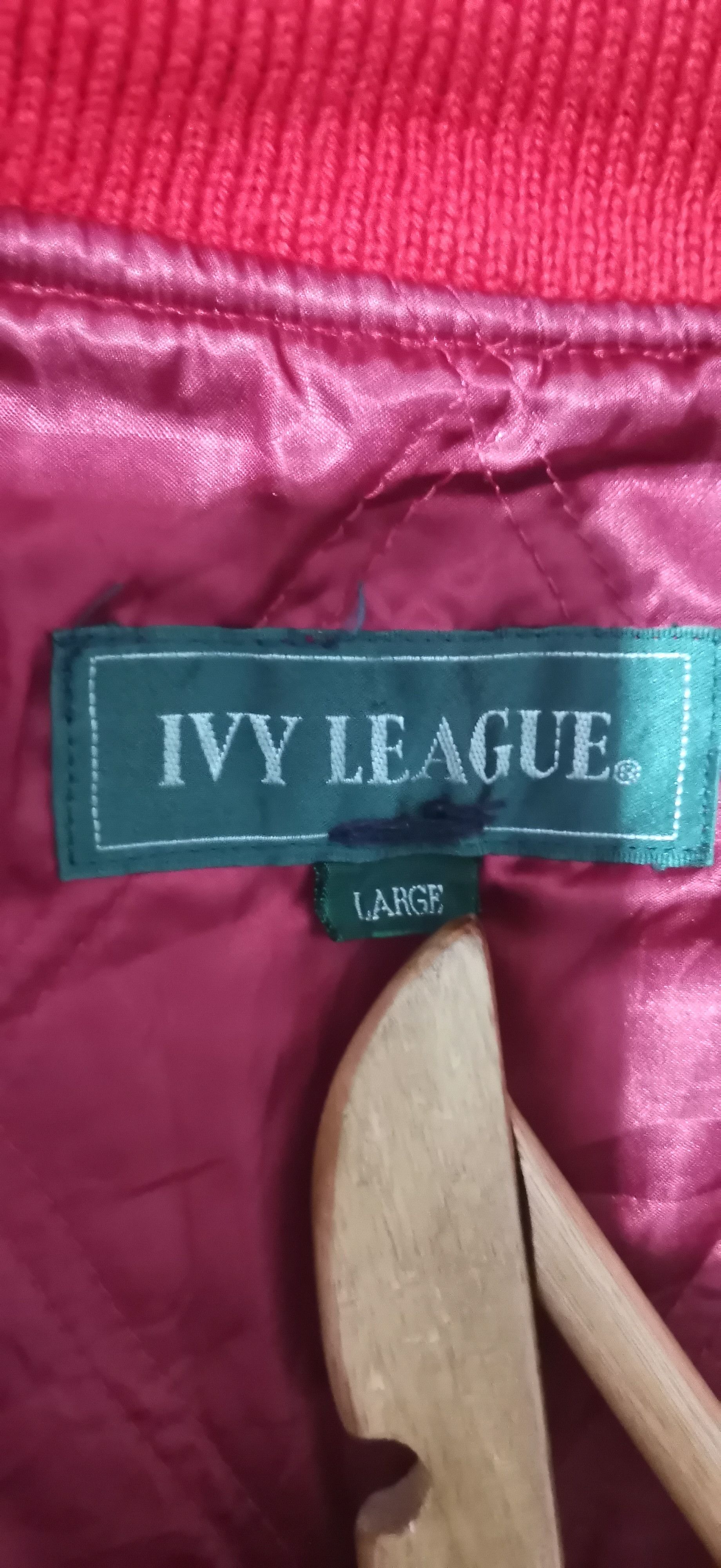 Other Vintage Ivy League Red Varsity Jacket w/Leather Shoulder L Size US L / EU 52-54 / 3 - 3 Thumbnail