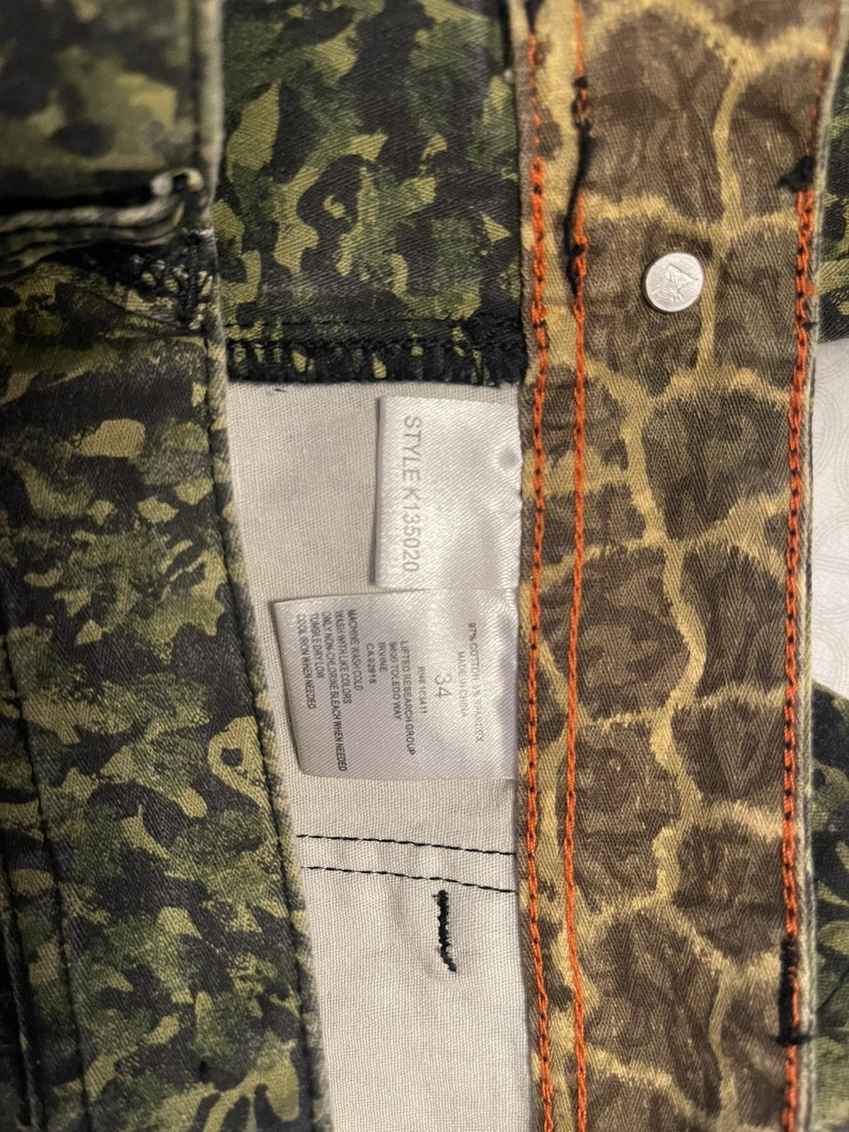 LRG LRG vintage GREEN CAMO GIRAFFE pants Size 34. RARE Size US 34 / EU 50 - 9 Thumbnail