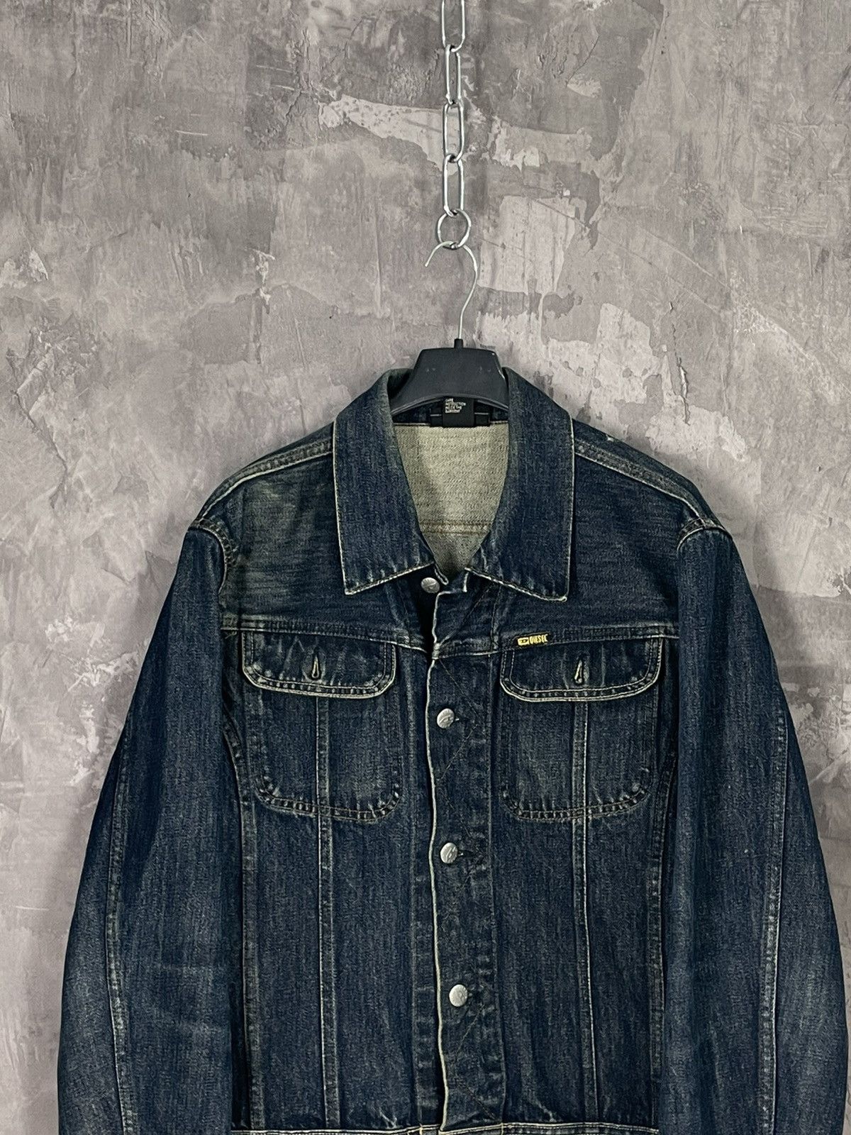 Diesel Diesel Vintage Washed Blue Denim Jeans Jacket Size M / US 6-8 / IT 42-44 - 2 Thumbnail