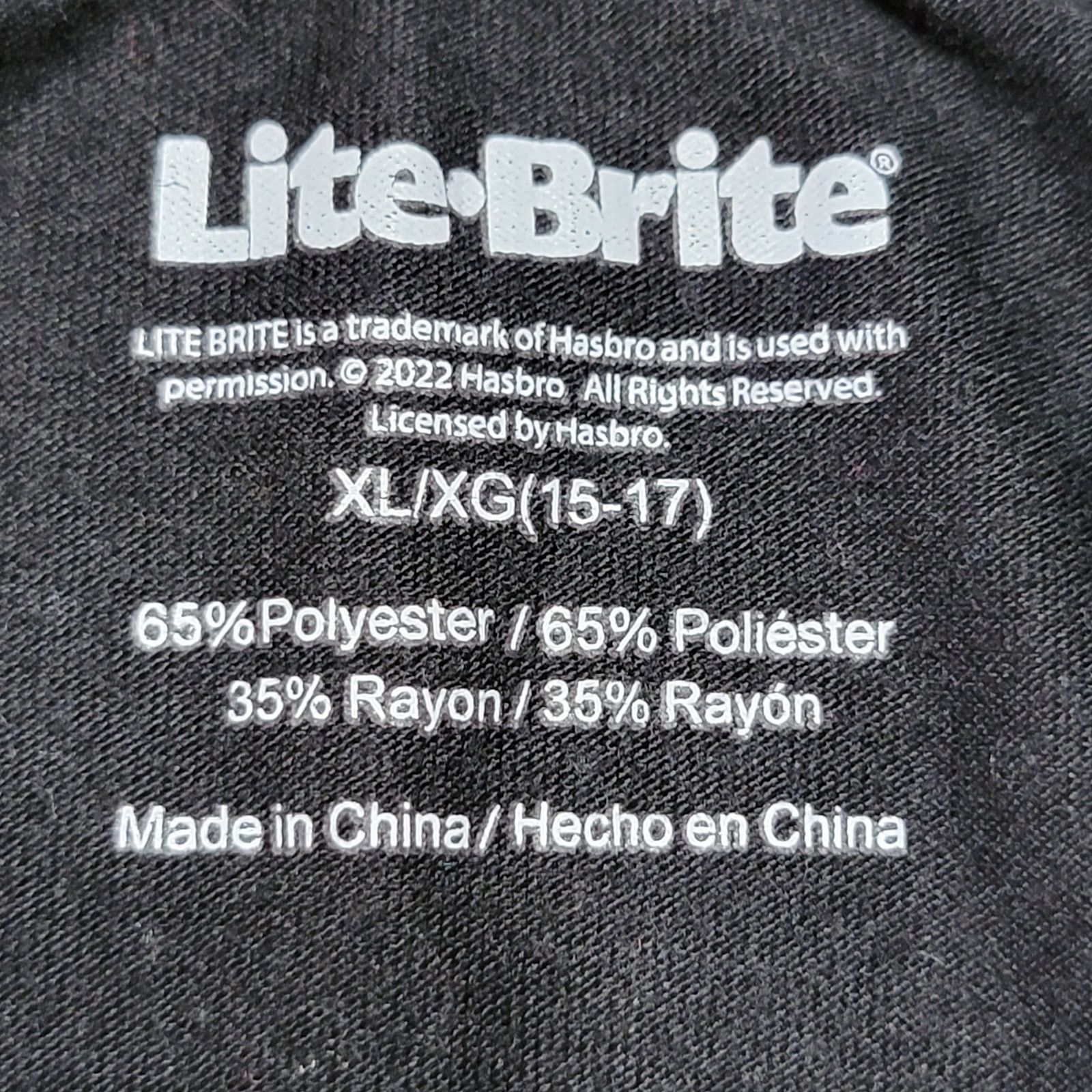 Other Lite-Brite Black Tee "Lighten Up" - Size Adult Small Size S / US 4 / IT 40 - 4 Thumbnail