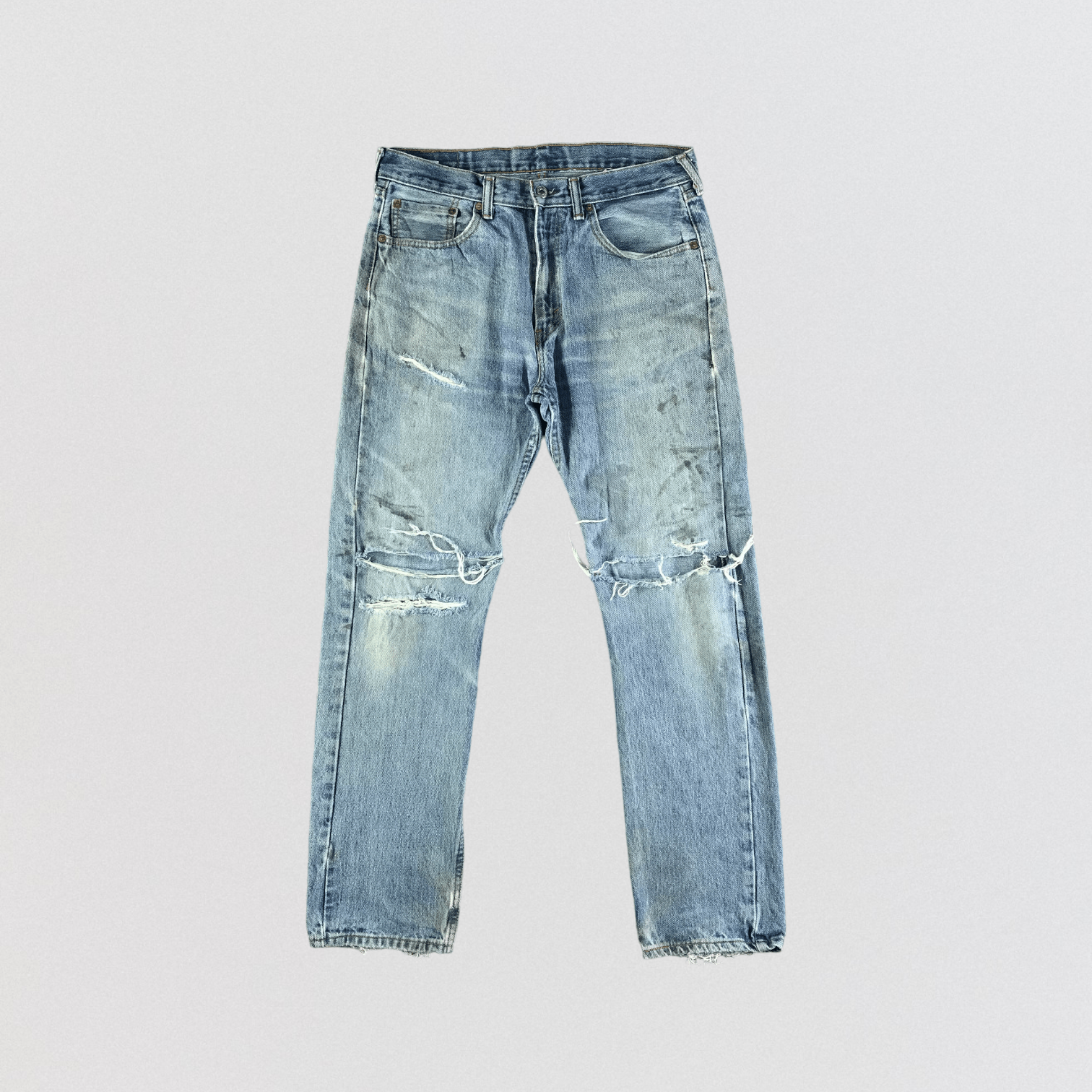 image of Distress Levis 505 Jeans-Jm3469, Men's (Size 35)
