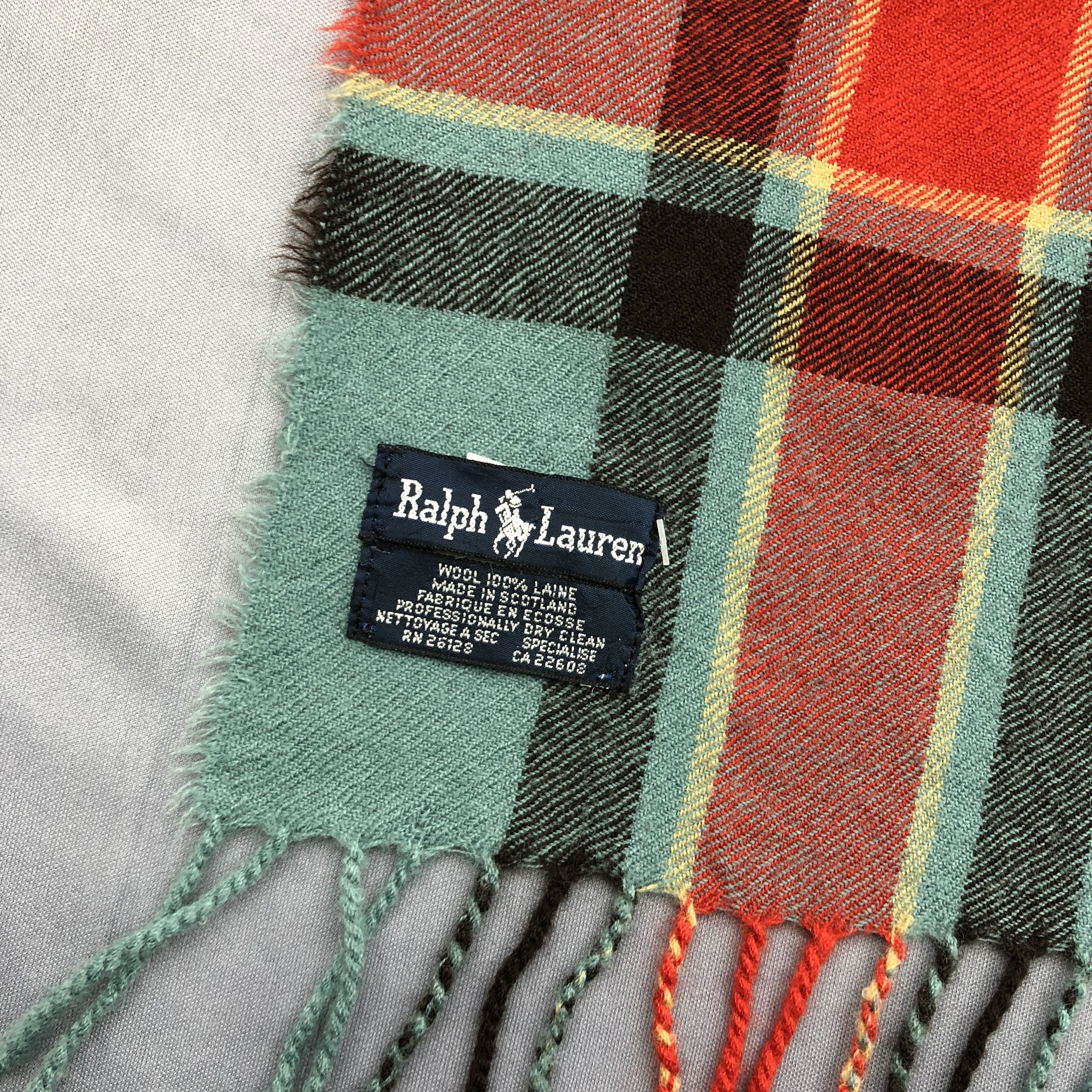 Polo Ralph Lauren Vintage Ralph Lauren Scarf Plaid Tartan Wool Scarves. Size ONE SIZE - 5 Thumbnail