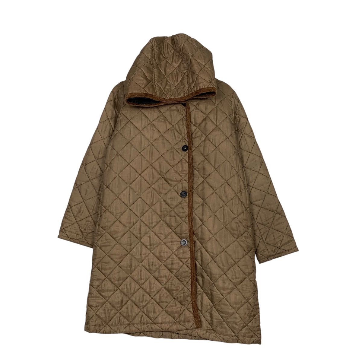 Other Beaver Of Bolton Hooded Quilted Coat Made In England Size M / US 6-8 / IT 42-44 - 1 Thumbnail