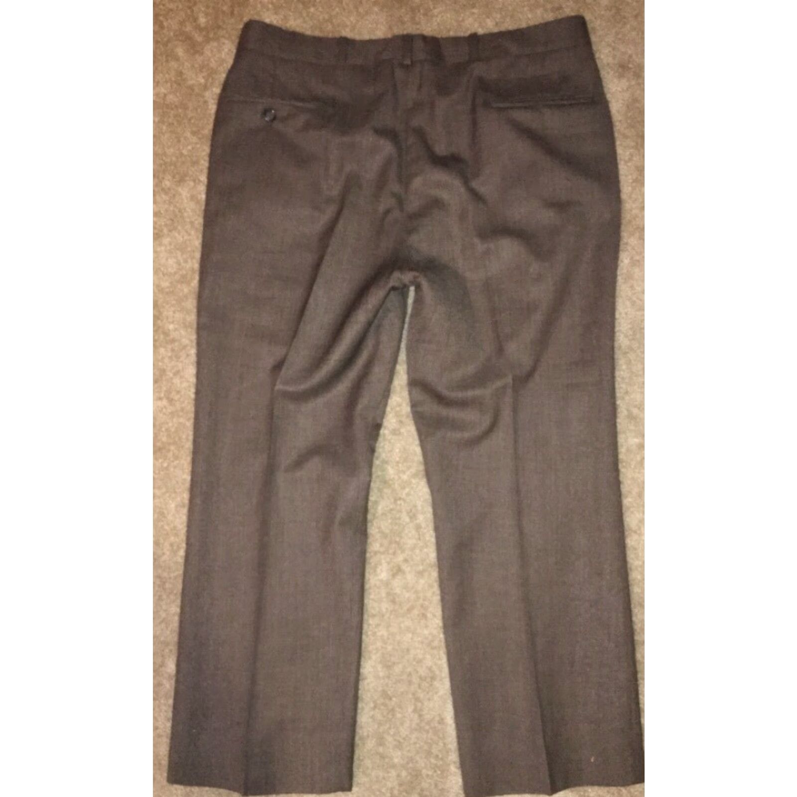 Vintage Vtg Jaymar Mens 100% Wool Brown Dress Pants Size 36 X 27 Size US 36 / EU 52 - 4 Thumbnail