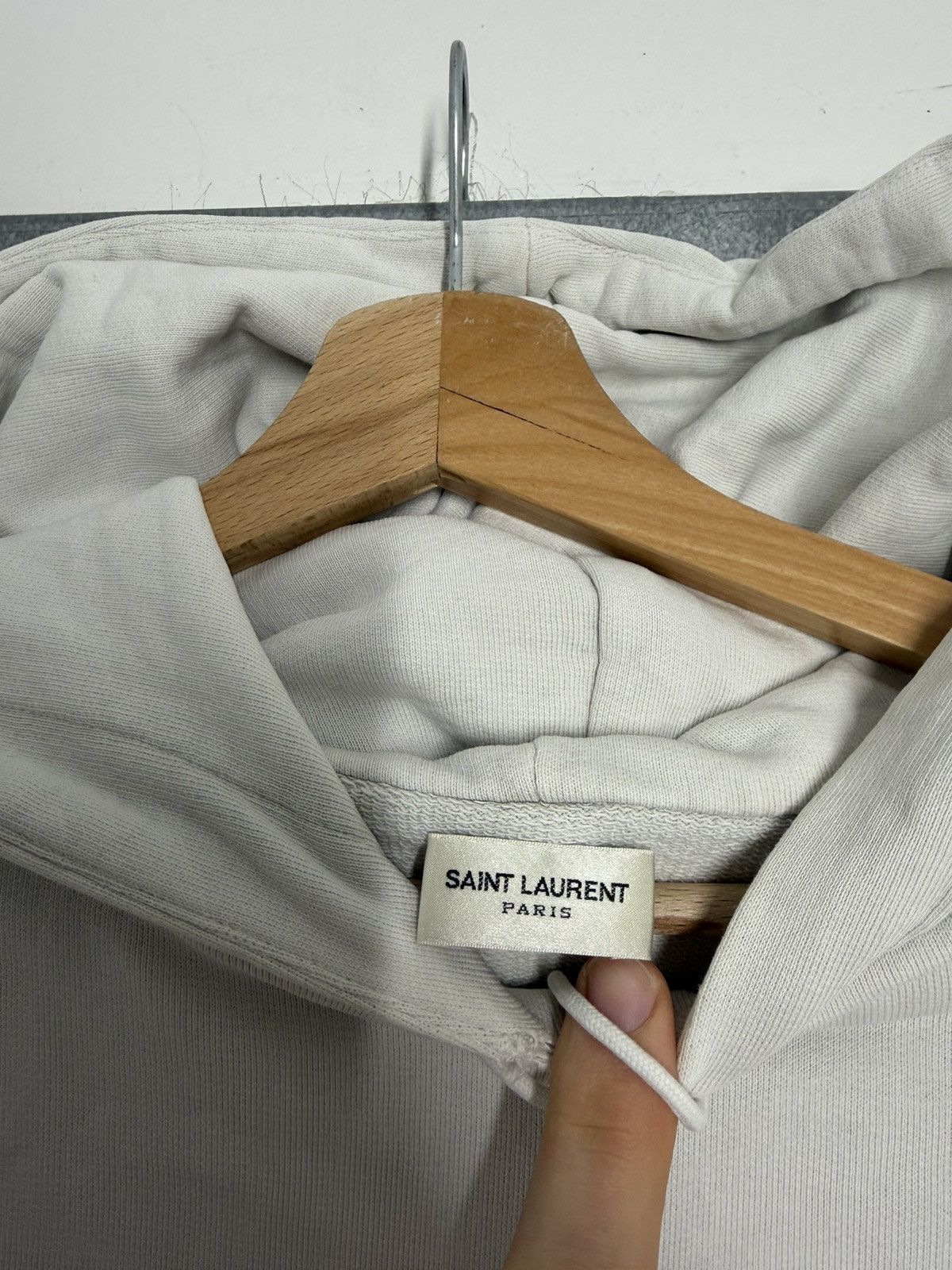 Saint Laurent Paris Saint Laurent Logo Hoodie Size US L / EU 52-54 / 3 - 8 Thumbnail