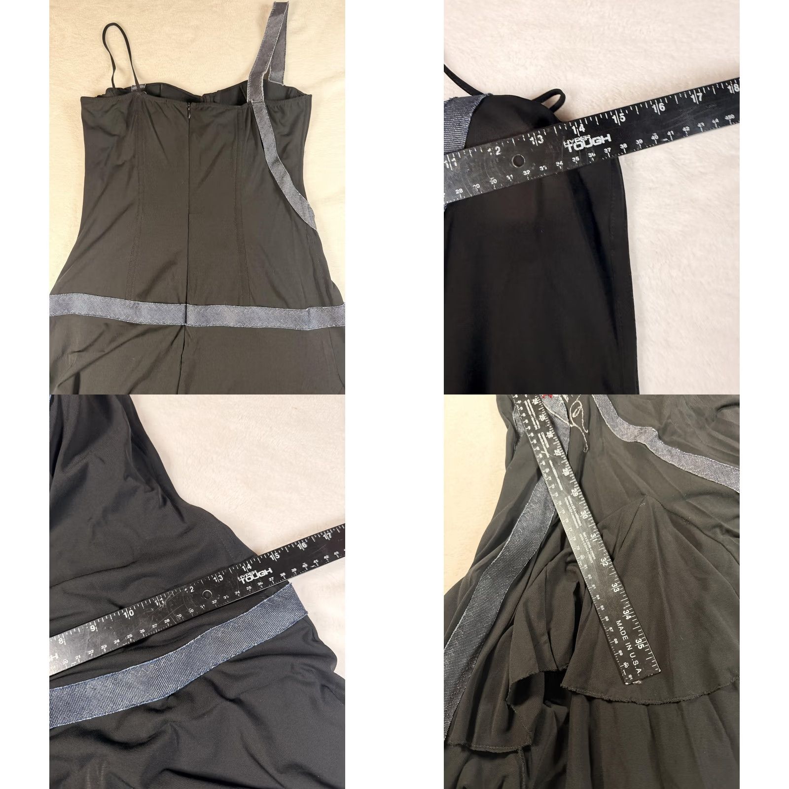Just Cavalli VINTAGE Just Cavalli Dress Woman Black Embroidered Asymmetric Fit & Flare Sleeveless Sweetheart 44 IT 44 Size M / US 6-8 / IT 42-44 - 10 Thumbnail