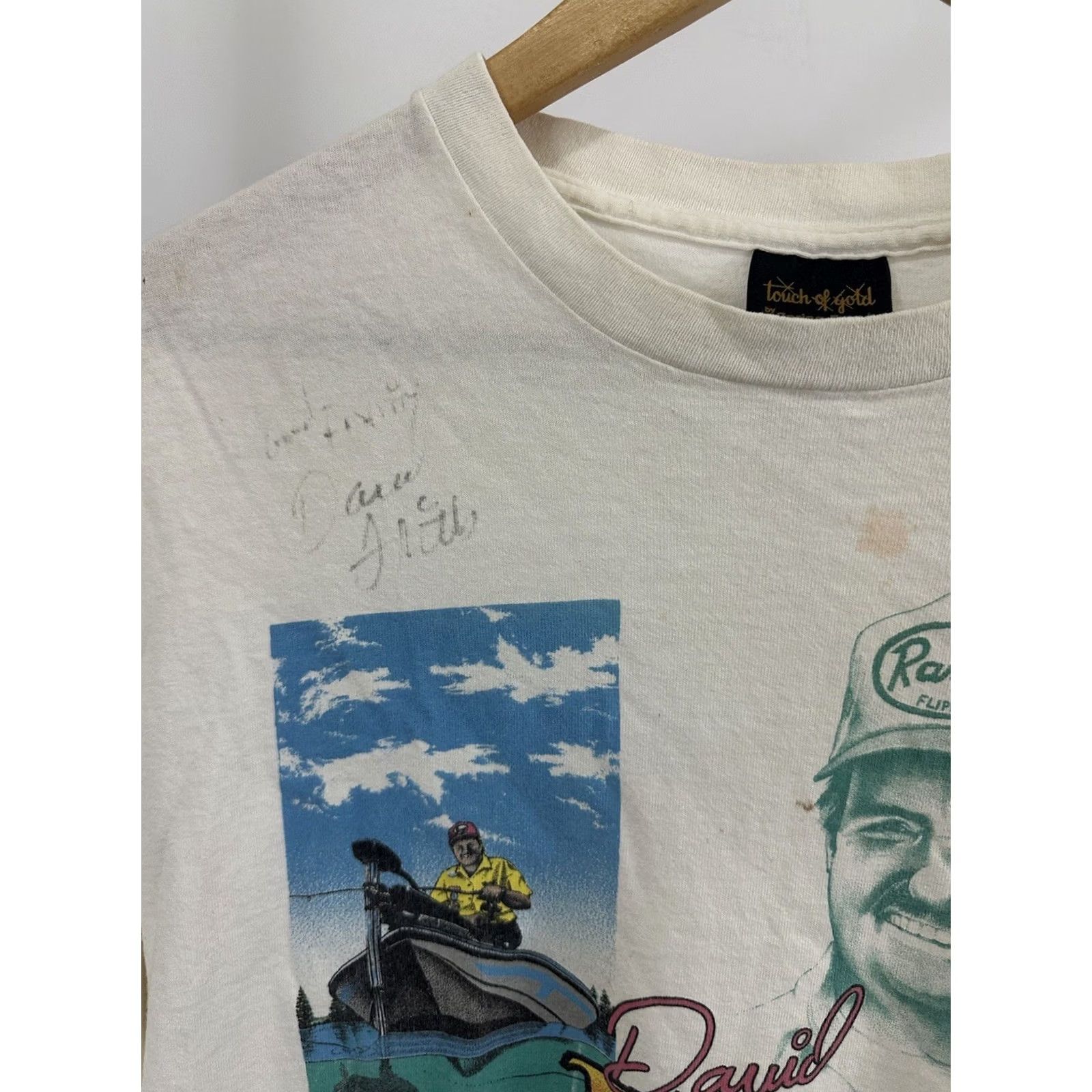 Vintage VTG 90s David Fritts 1993 World Champion Ranger Boats Fishing Signed T-Shirt XL Men's White Nike Shirt Size US XL / EU 56 / 4 - 4 Thumbnail