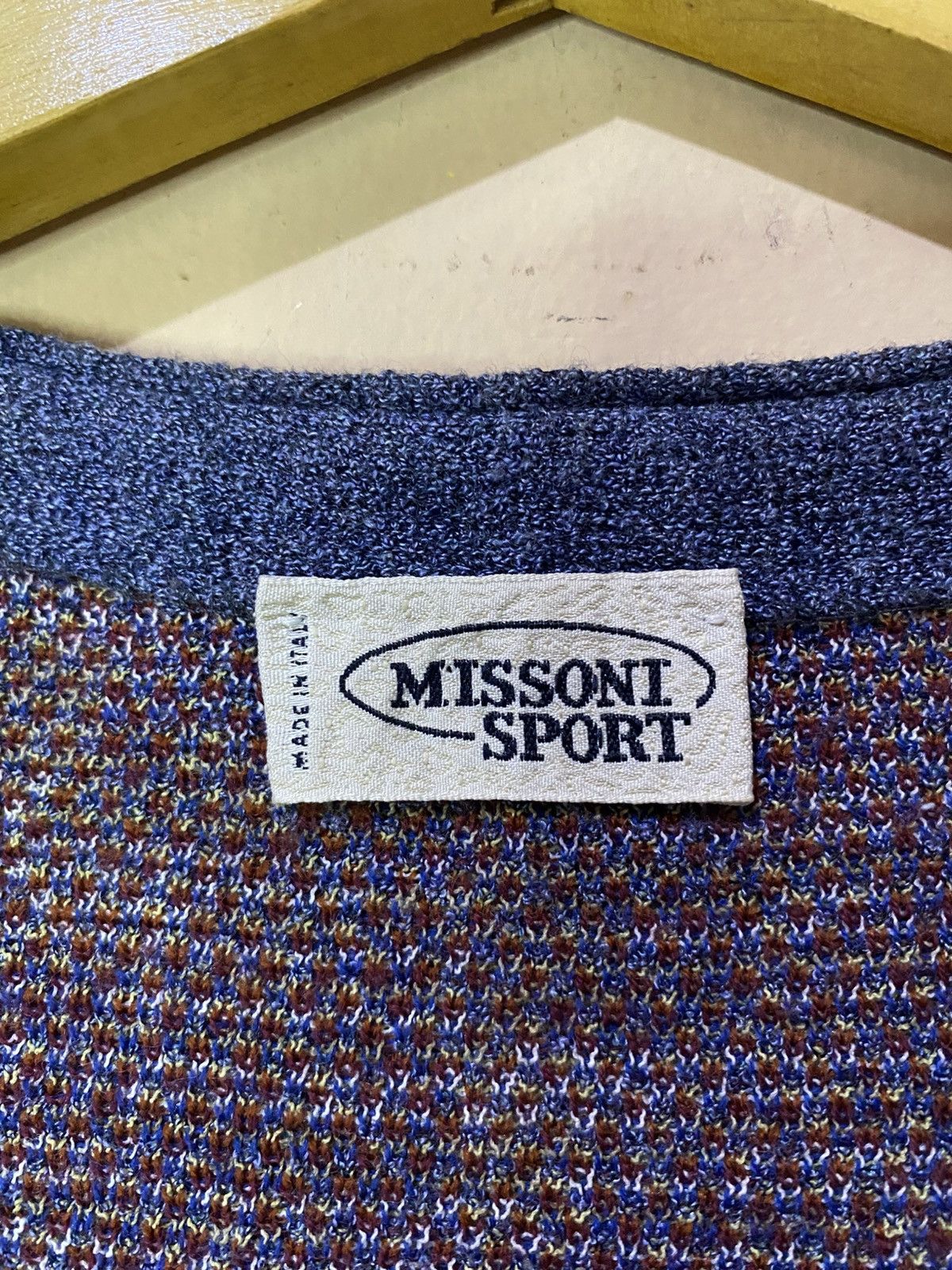 Missoni 90s Missoni Italy Pattern Vest Knit Size US M / EU 48-50 / 2 - 6 Thumbnail