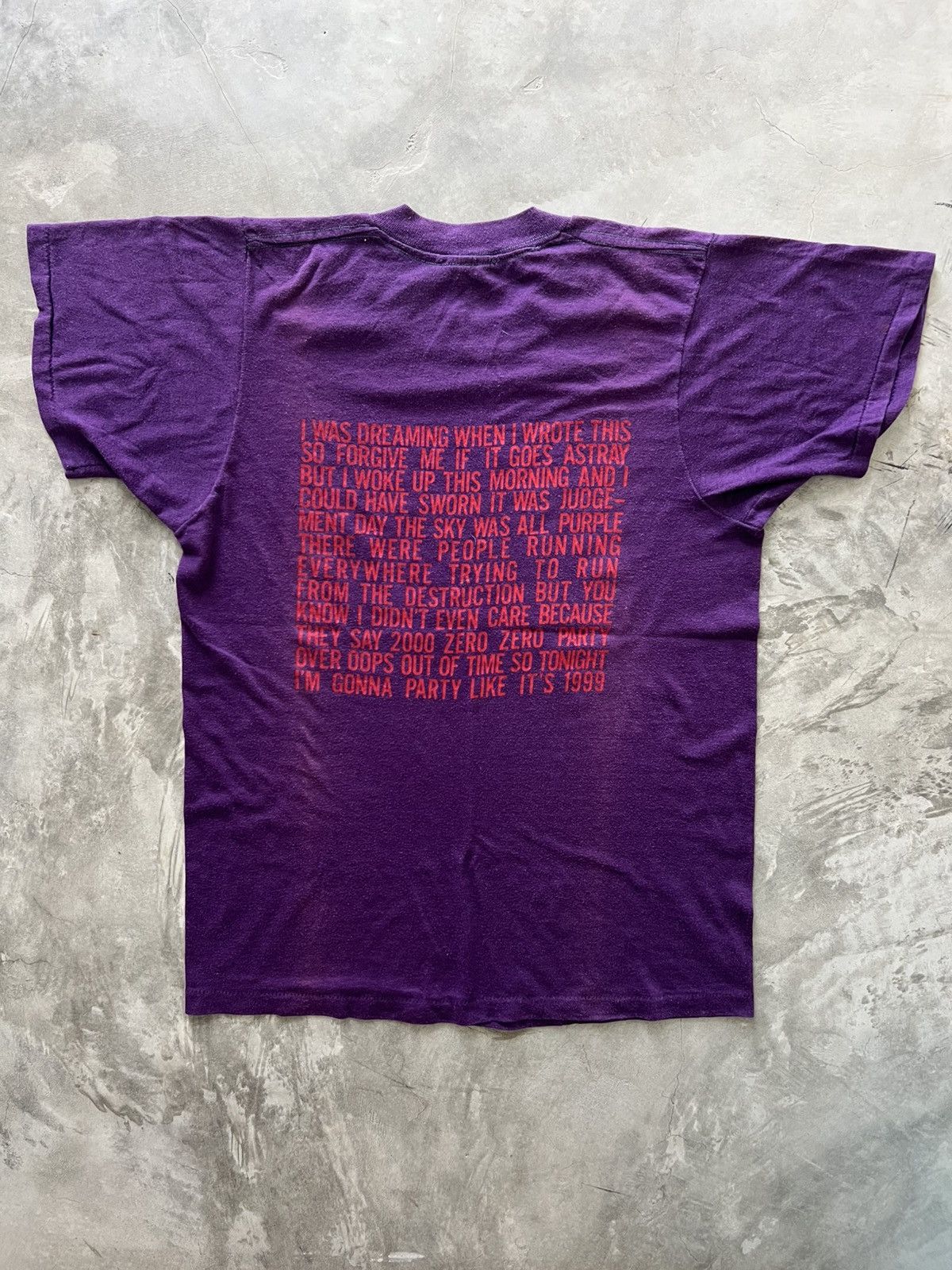 Band Tees Original Prince 1999 Concert T-shirt from 1982 Size US M / EU 48-50 / 2 - 6 Thumbnail