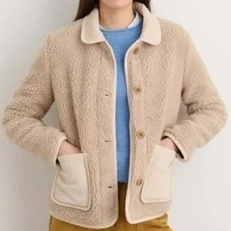 Alex Mill Alex Mill Womens High Pile Fleece Jacket S Chore Coat Barn Size S / US 4 / IT 40 - 1 Thumbnail