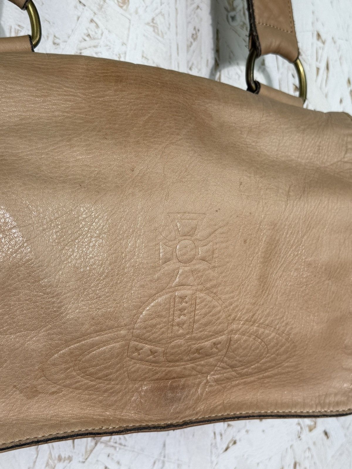 Vivienne Westwood Vivienne Westwood Beige Leather Shoulder Bag Pre-Loved Size ONE SIZE - 3 Thumbnail
