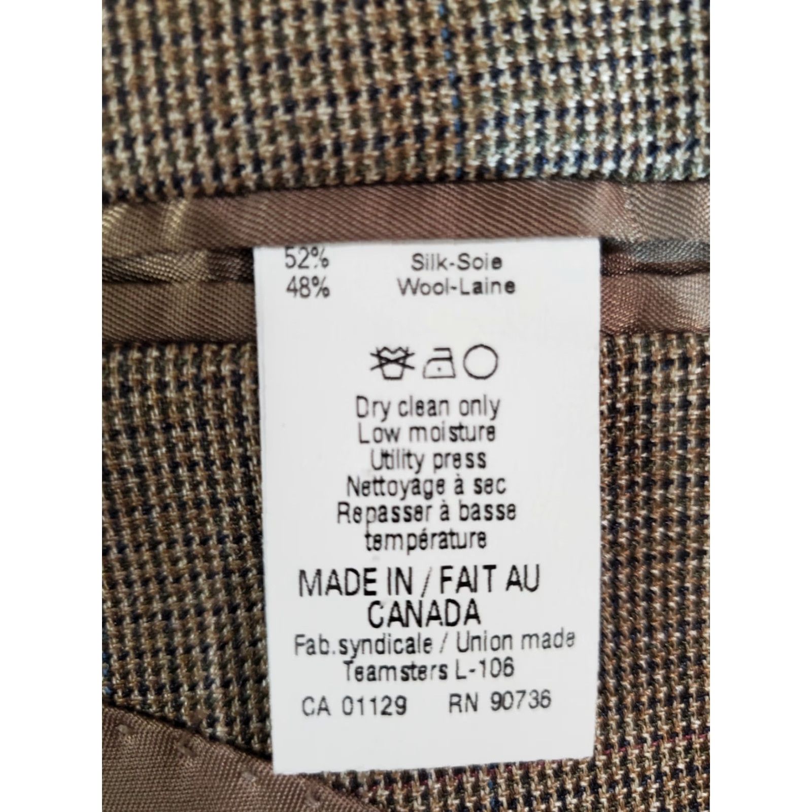 Ralph Lauren Ralph Lauren Signature Blazer Silk & Wool Blend Suit Coat Mens 42R Beige Size 42R - 6 Thumbnail