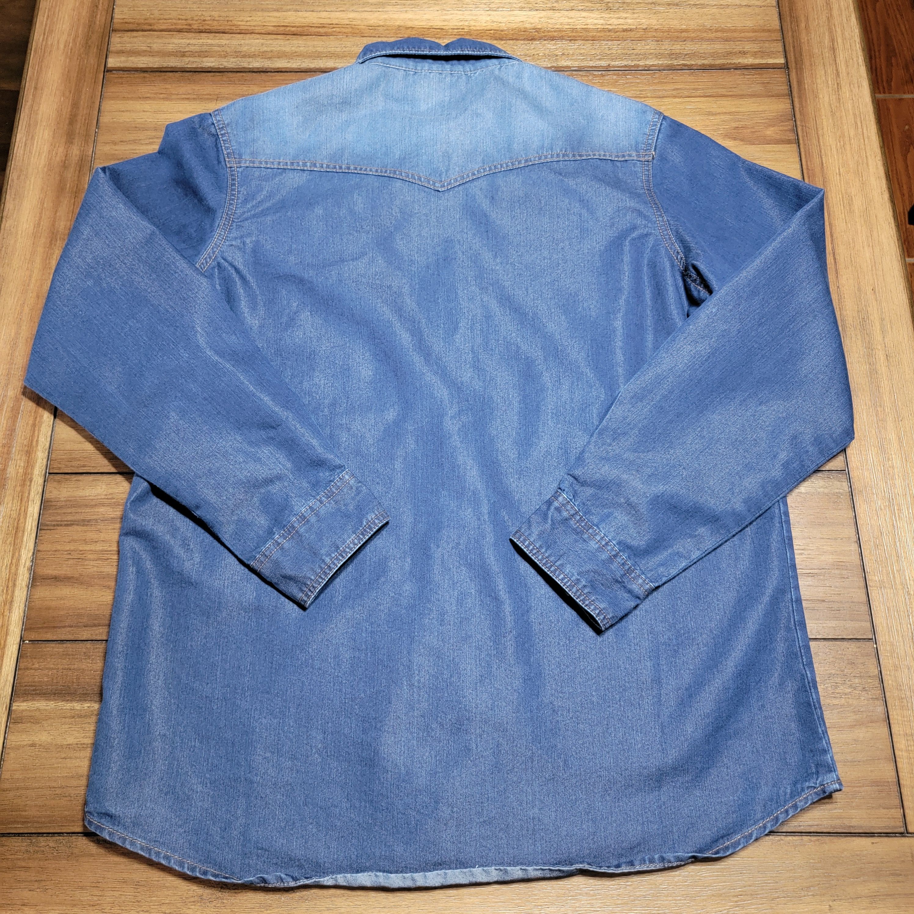 Wrangler Wrangler Full Pearl Snap LS Ladies Western Shirt - Large Size L / US 10 / IT 46 - 3 Thumbnail