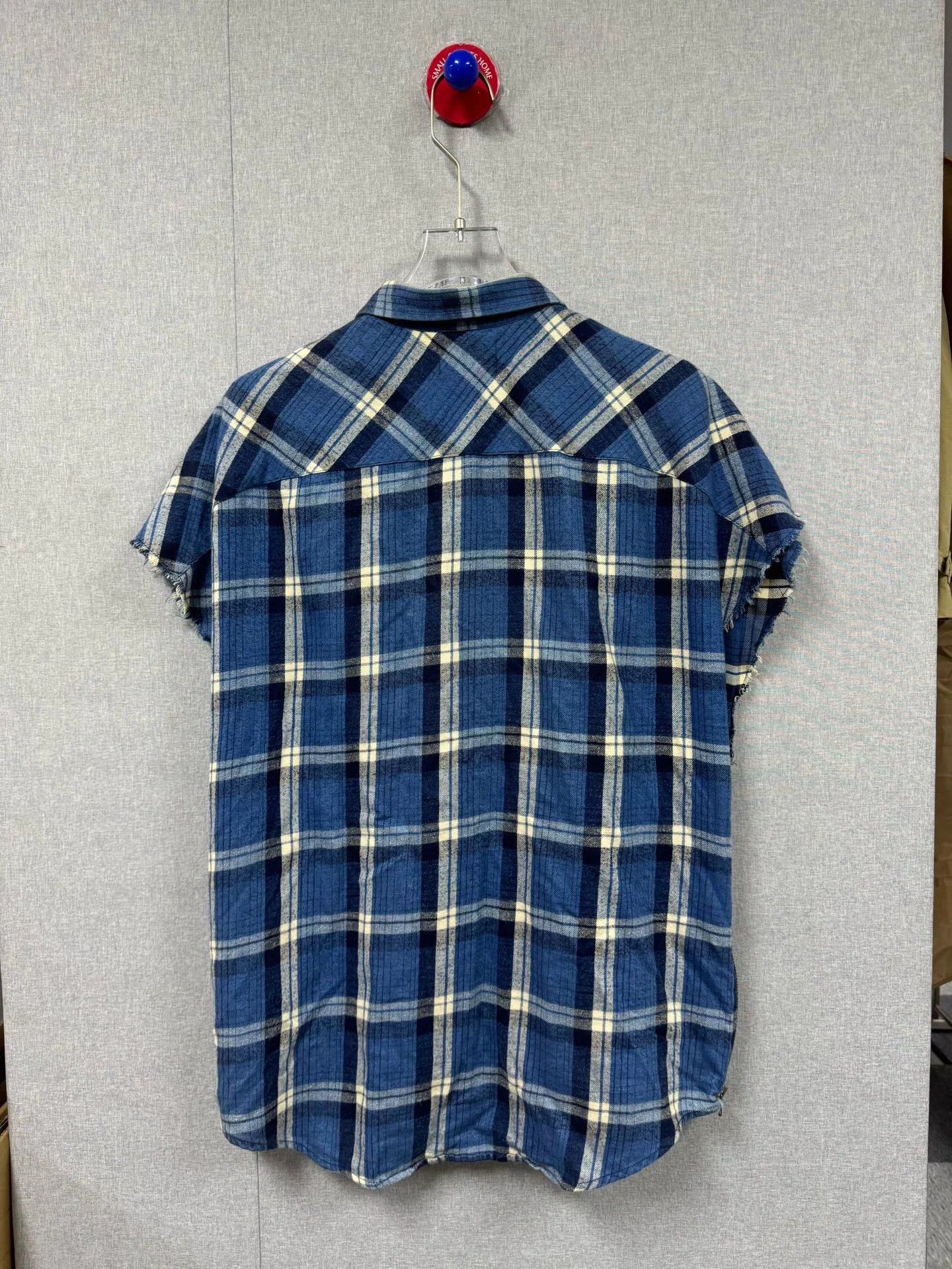 Fear of God Fear of God 4 Black Blue Plaid Shirt Vest M Size US M / EU 48-50 / 2 - 2 Thumbnail