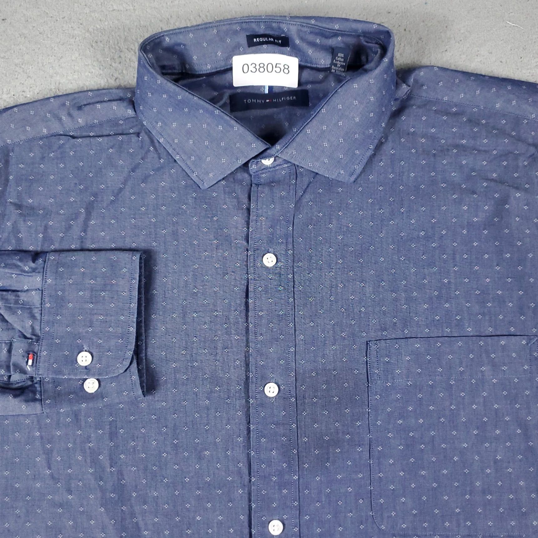 Tommy Hilfiger Tommy Hilfiger Shirt Men's XL Blue Casual Button-Up Long Sleeve Mens Size US XL / EU 56 / 4 - 2 Thumbnail