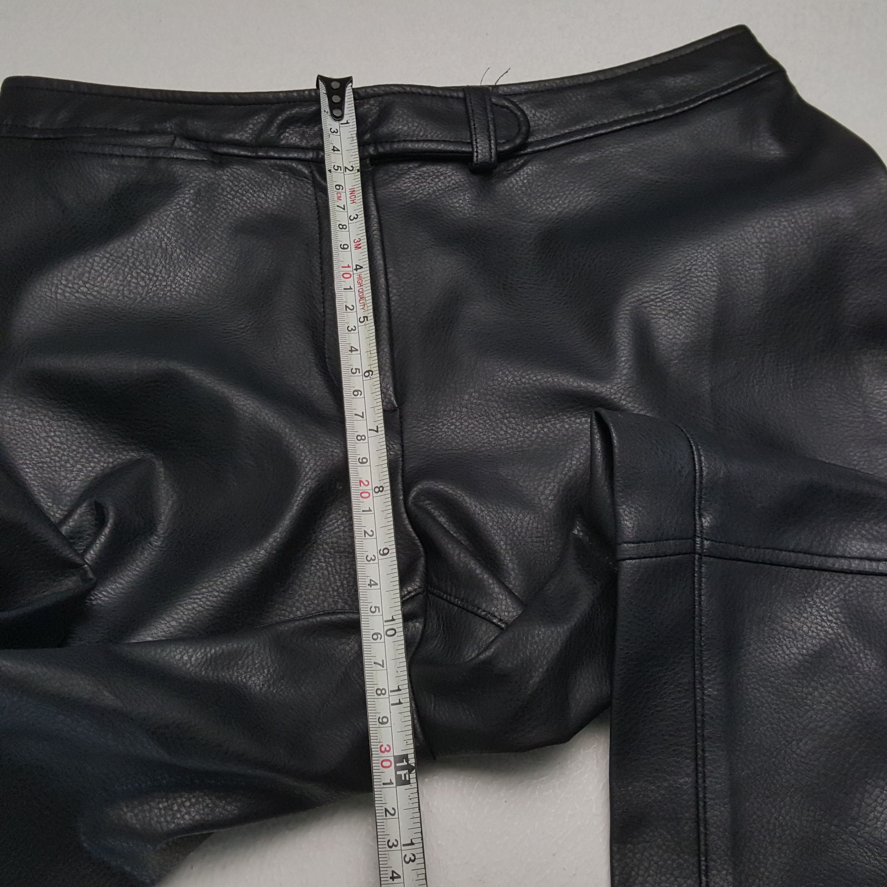 Marella × Vintage MARELLA TRICOT Italian Fashion Style Leather Pants Size 28" / US 6 / IT 42 - 8 Thumbnail