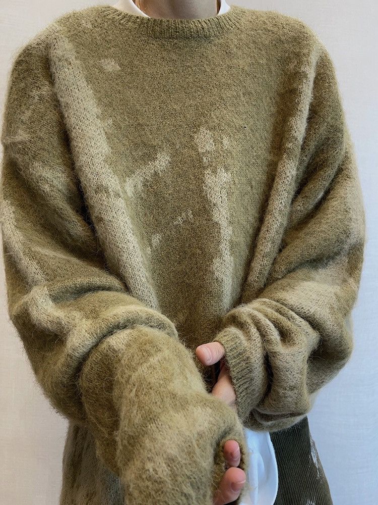 Japanese Brand × Vintage Avant garde fashion punk skeleton fluffy sweater knitwear Size US XXL / EU 58 / 5 - 6 Thumbnail