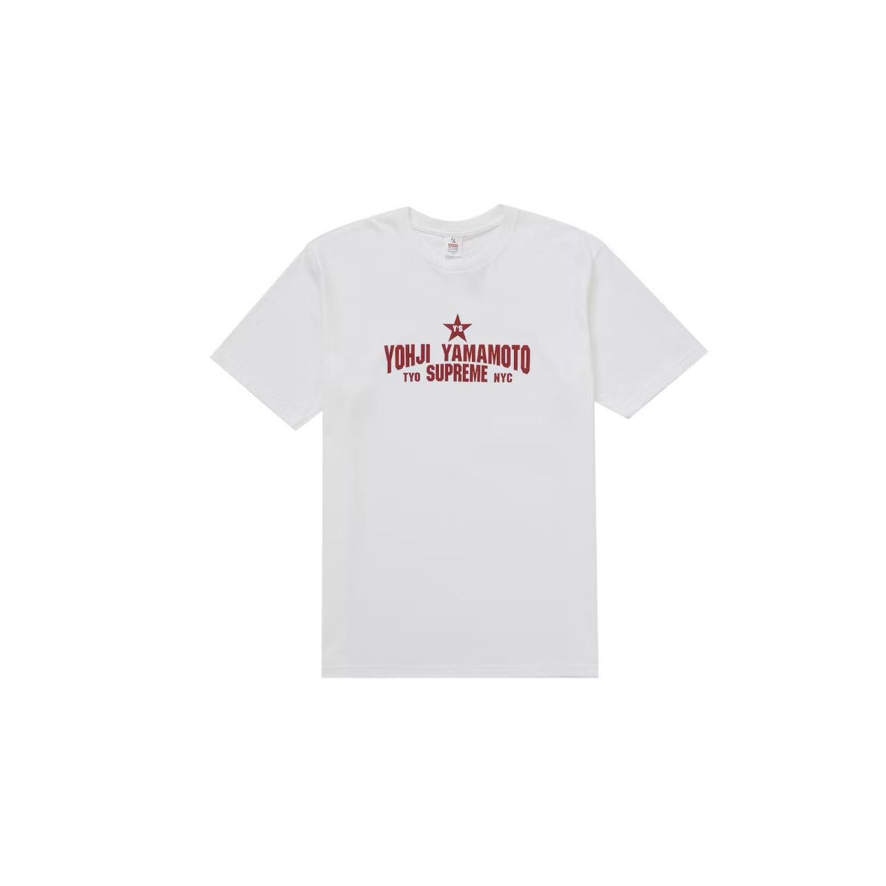 Supreme Y's Yohji Yamamoto Star Tee M 白 Supreme × Yohji Yamamoto Supreme Y's by Yohji Yamamoto Star