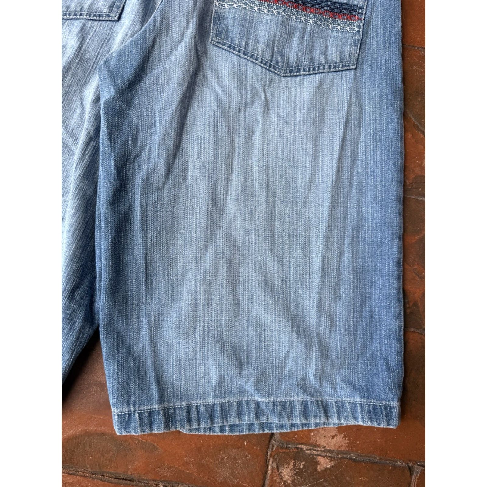 Southpole VINTAGE Southpole Baggy Bermuda Shorts Men 42 Denim Blue 90s Hip Hop Casual Mens Size US 42 / EU 58 - 7 Thumbnail