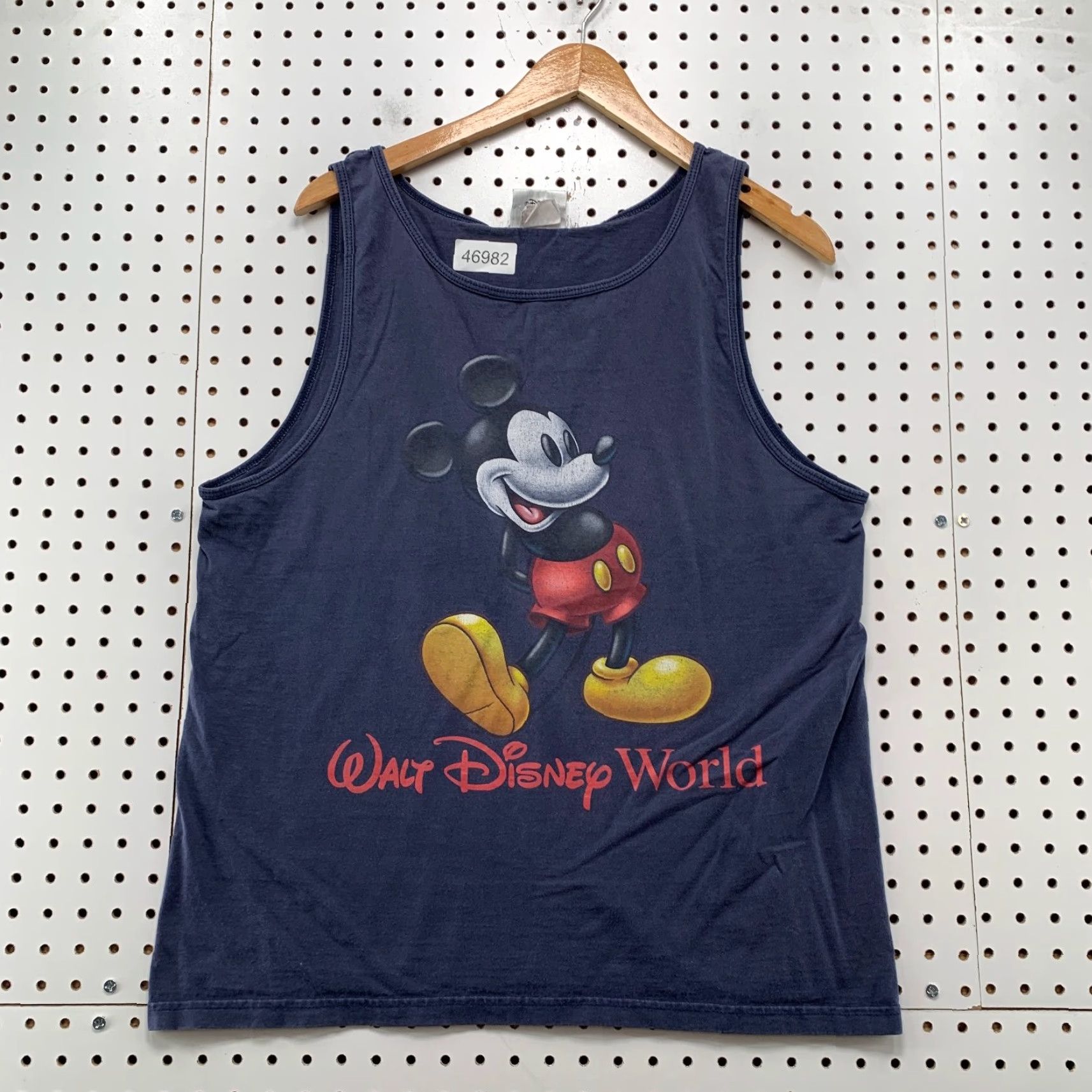 Disney VINTAGE Walt Disney Mikey Mouse Tank Shirt Mens Medium Blue Sleeveless 90s USA Size US M / EU 48-50 / 2 - 2 Thumbnail