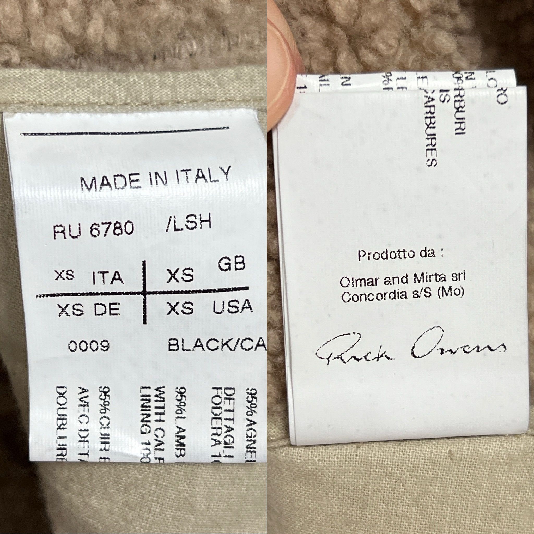 Rick Owens Rick Owens 10FW Long Shearling Moto Car Coat Size XS / US 0-2 / IT 36-38 - 8 Thumbnail