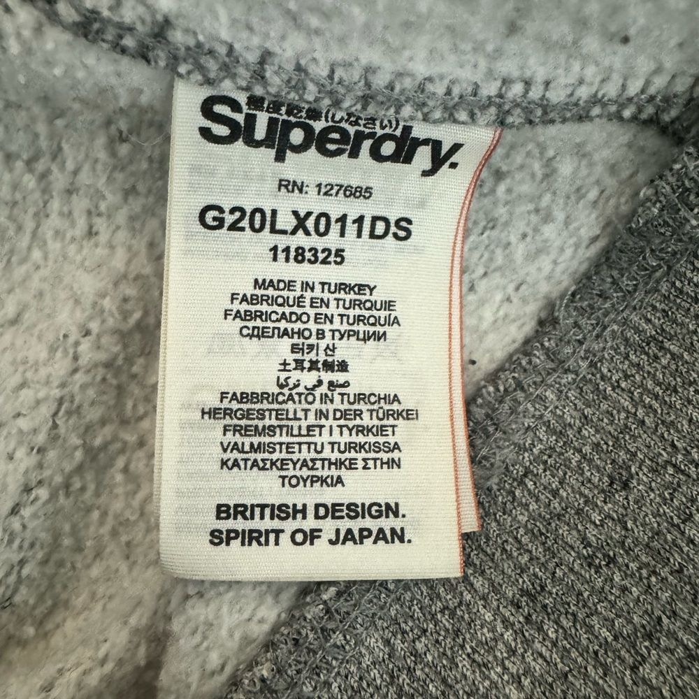 Superdry Superdry Orange Label Gray Hoodie Sweatshirt Size M Pullover Size M / US 6-8 / IT 42-44 - 5 Thumbnail