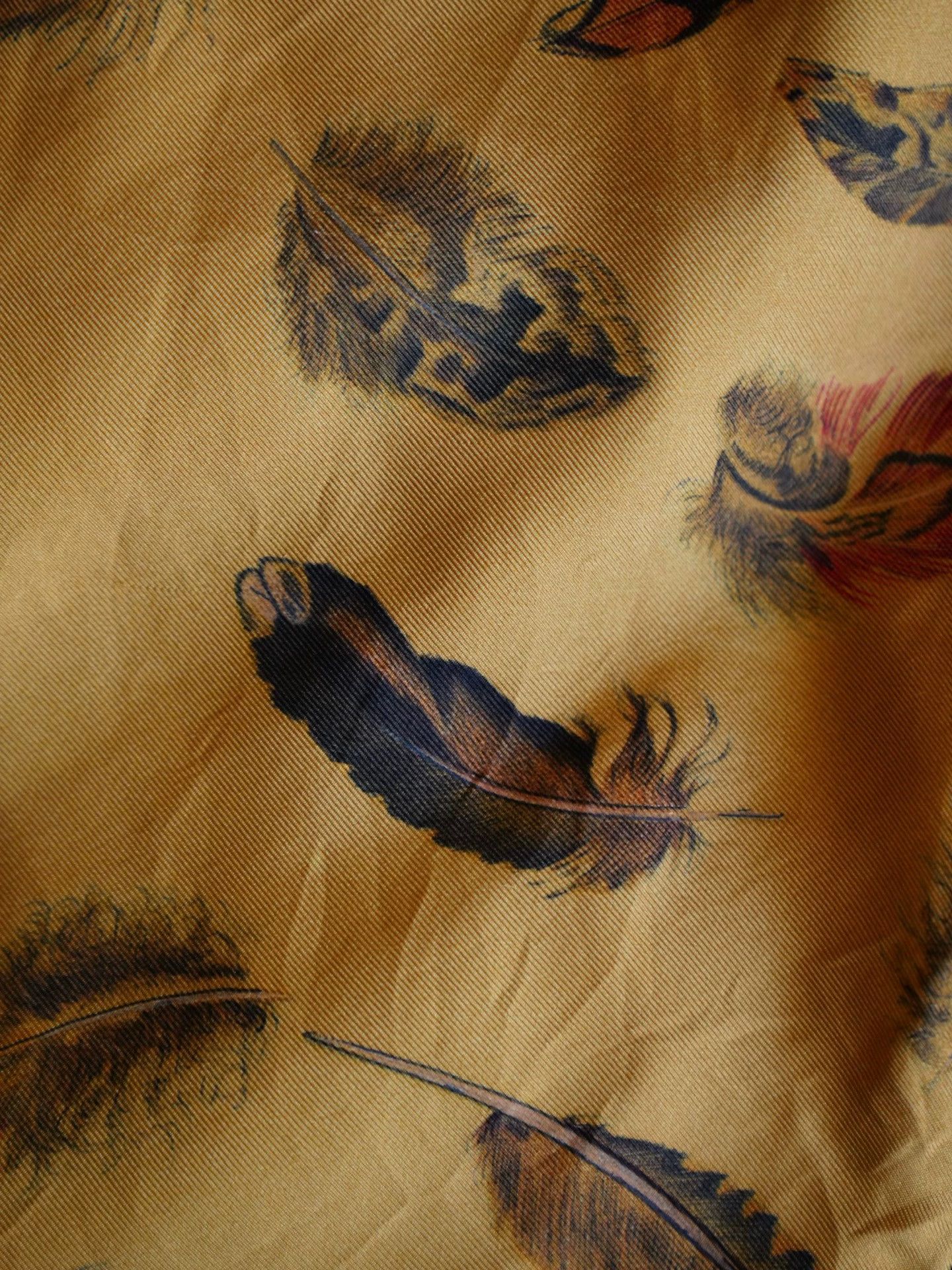 Hermes Hermes Plumes Silk Printed Sweater Emerald & Ginger Size M / US 6-8 / IT 42-44 - 5 Thumbnail