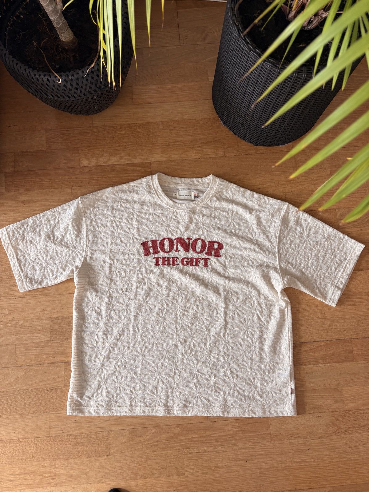 Honor the Gift Honor The Gift Stripe Box Tee Bone – SS24 Size US M / EU 48-50 / 2 - 1 Thumbnail