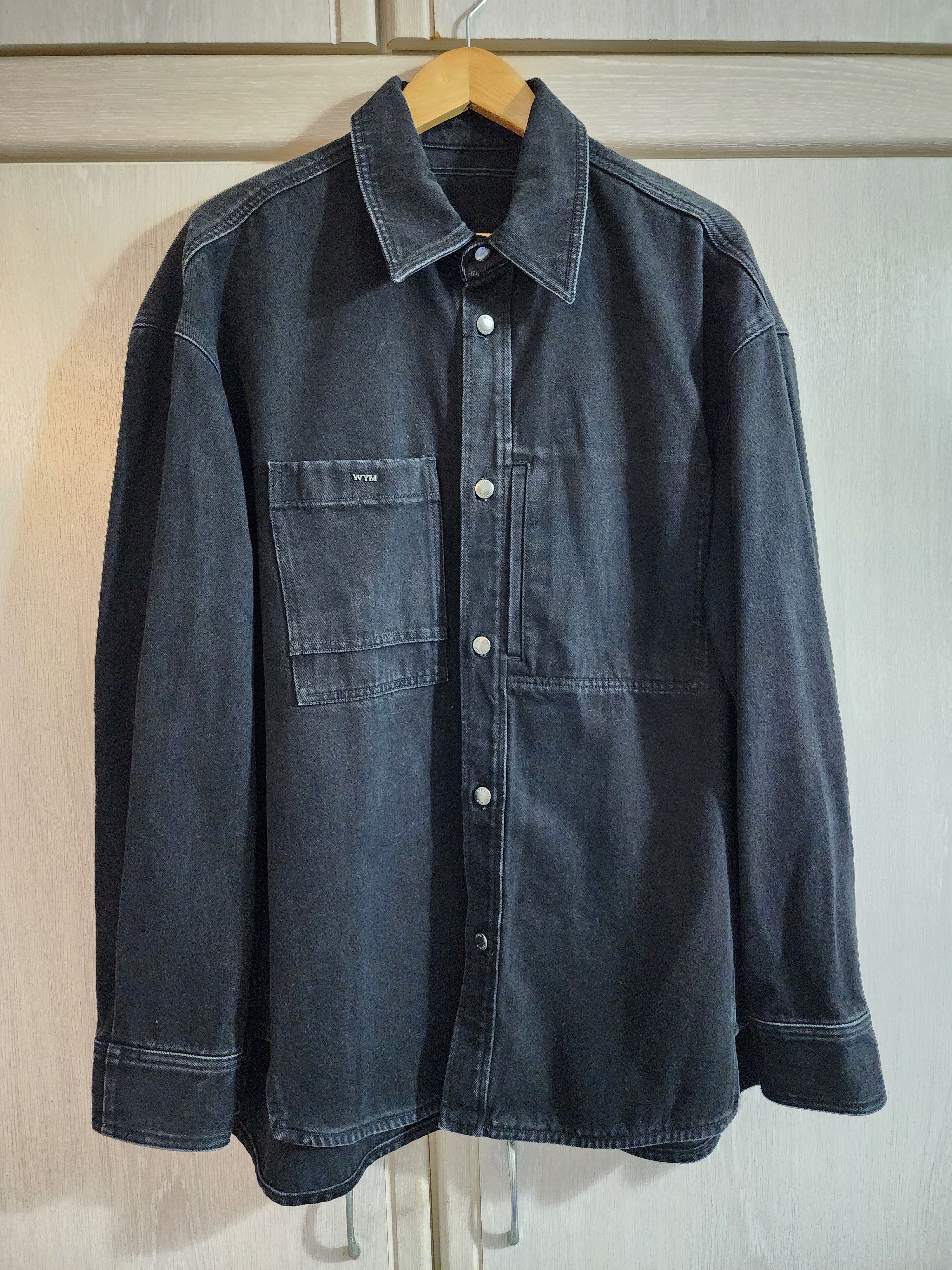 Wooyoungmi City Graphic Denim Shirt Size US L / EU 52-54 / 3 - 2 Thumbnail