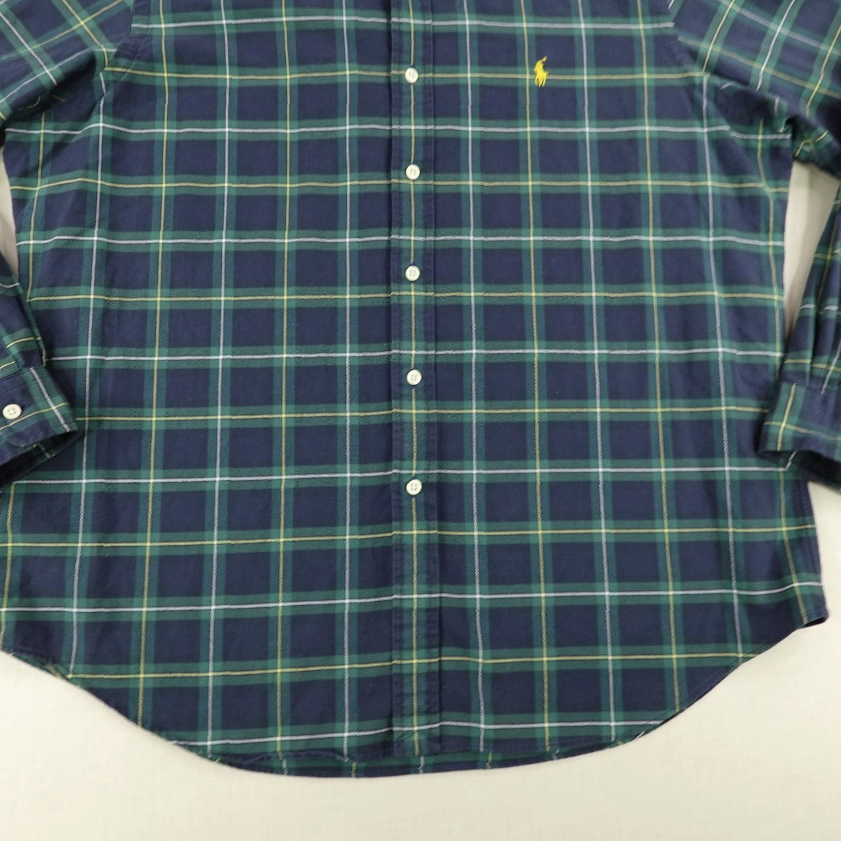 Ralph Lauren VINTAGE Ralph Lauren Shirt Mens XL Blue Green Plaid Flannel Button-Up Pony Logo (Classic Outdoor Preppy) Men’s XL Blue Plaid Shirt Size US XL / EU 56 / 4 - 4 Thumbnail
