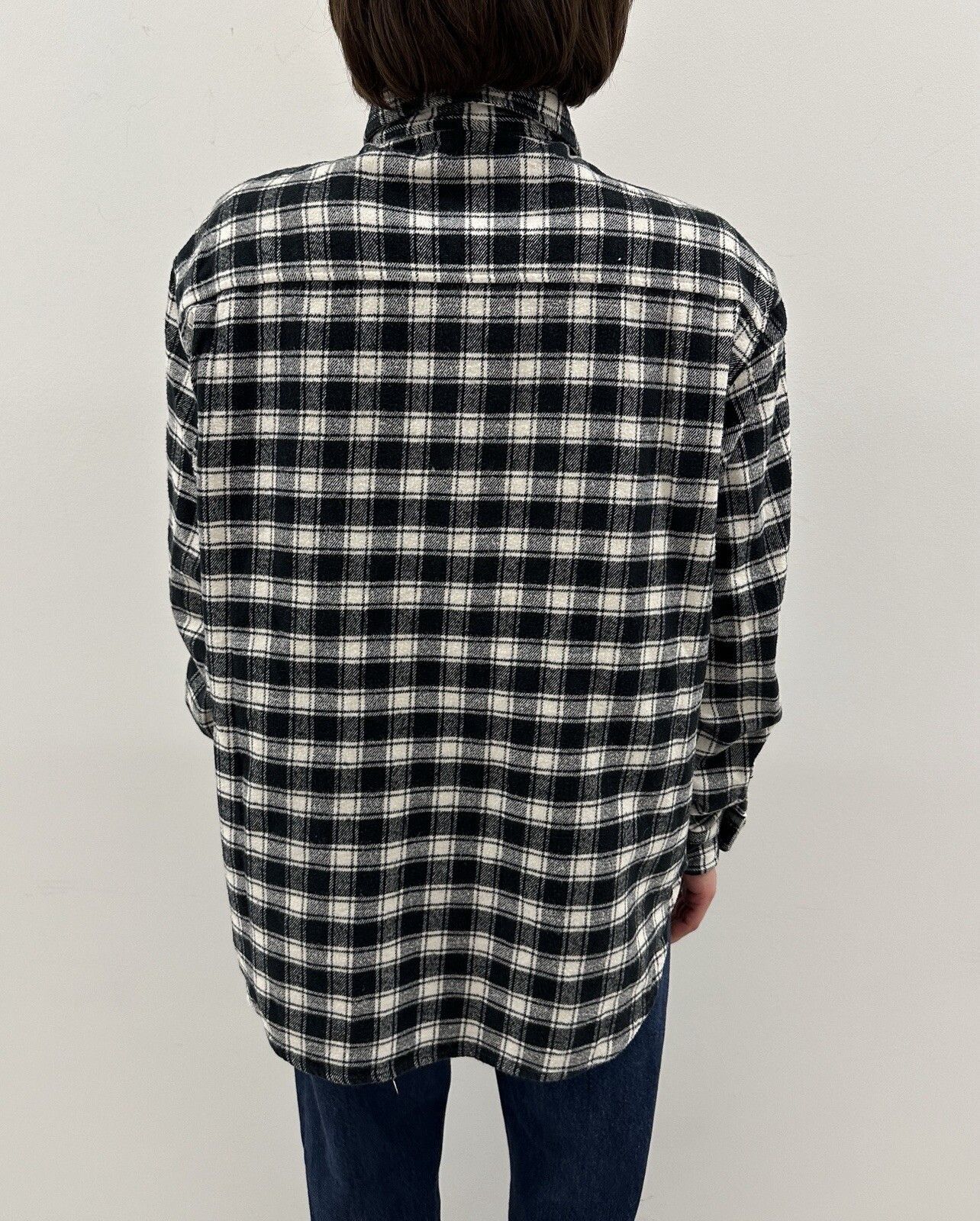 Moschino Vintage 90s Moschino Jeans Flanel Shirt Checked Womens Size M / US 6-8 / IT 42-44 - 4 Thumbnail