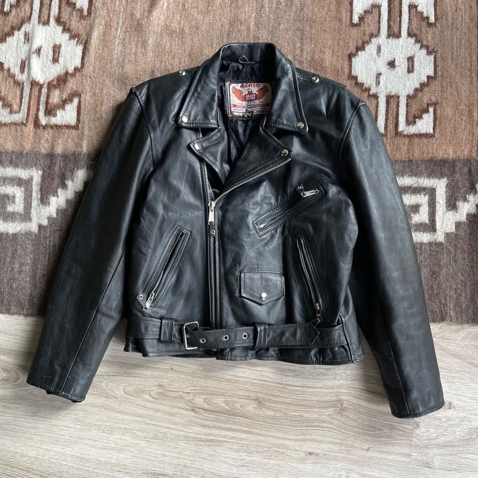 Guess × Vintage Vintage Leather Guess Racing Jacket | Grailed