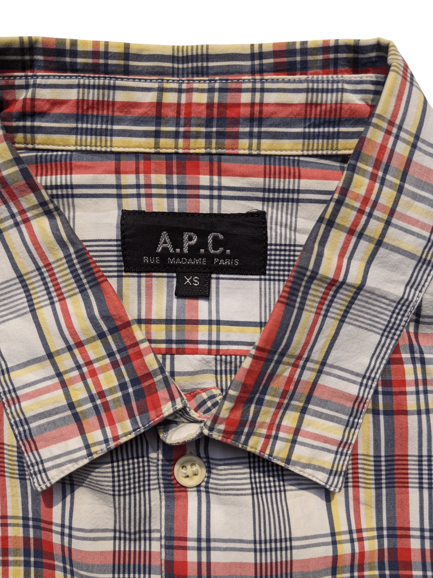 A.P.C. A.P.C Rue Madame Paris Plaid Shirt Size US XS / EU 42 / 0 - 2 Thumbnail