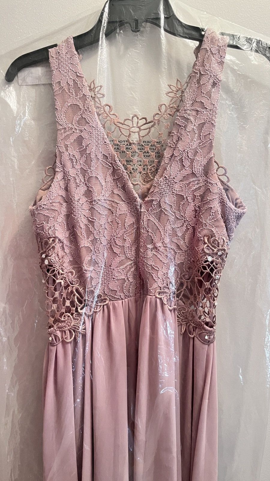 Other City Studios Juniors' High-Low Lace-Contrast Dress Size L / US 10 / IT 46 - 4 Thumbnail