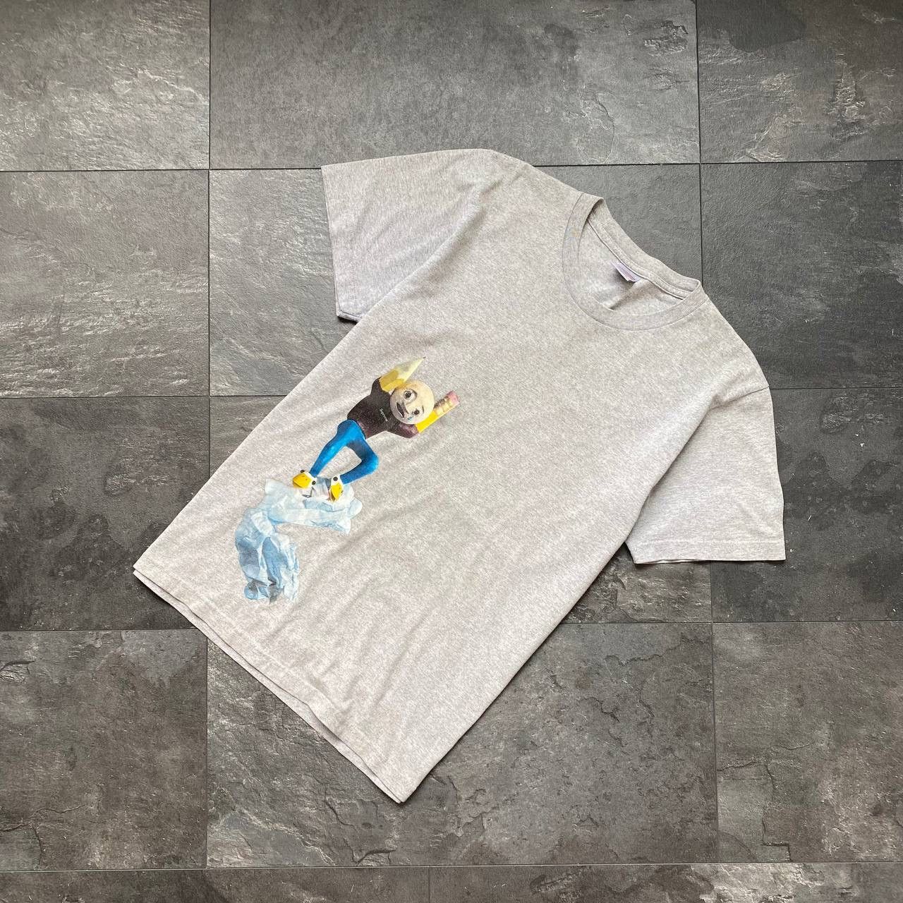 Supreme × Vintage Men’s Supreme big Logo y2k designer grey tee Size US M / EU 48-50 / 2 - 2 Thumbnail