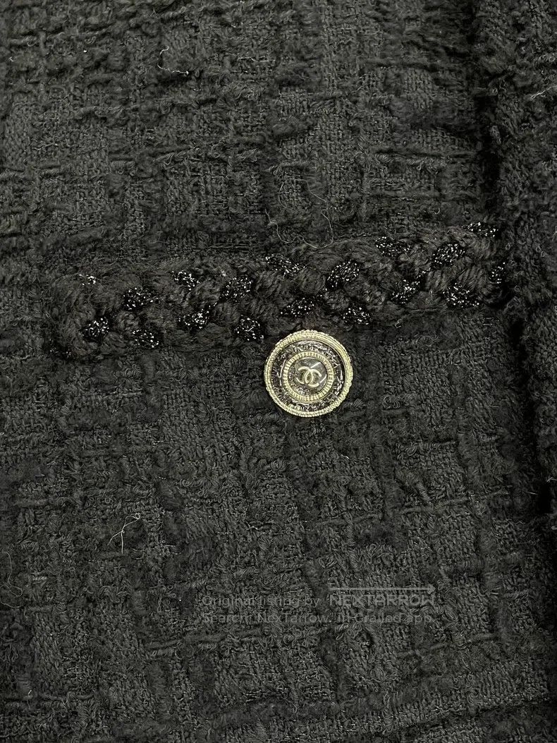 Chanel Chanel 20B Autumn and Winter Preview Series Black Tweed Fi Size XS / US 0-2 / IT 36-38 - 2 Thumbnail