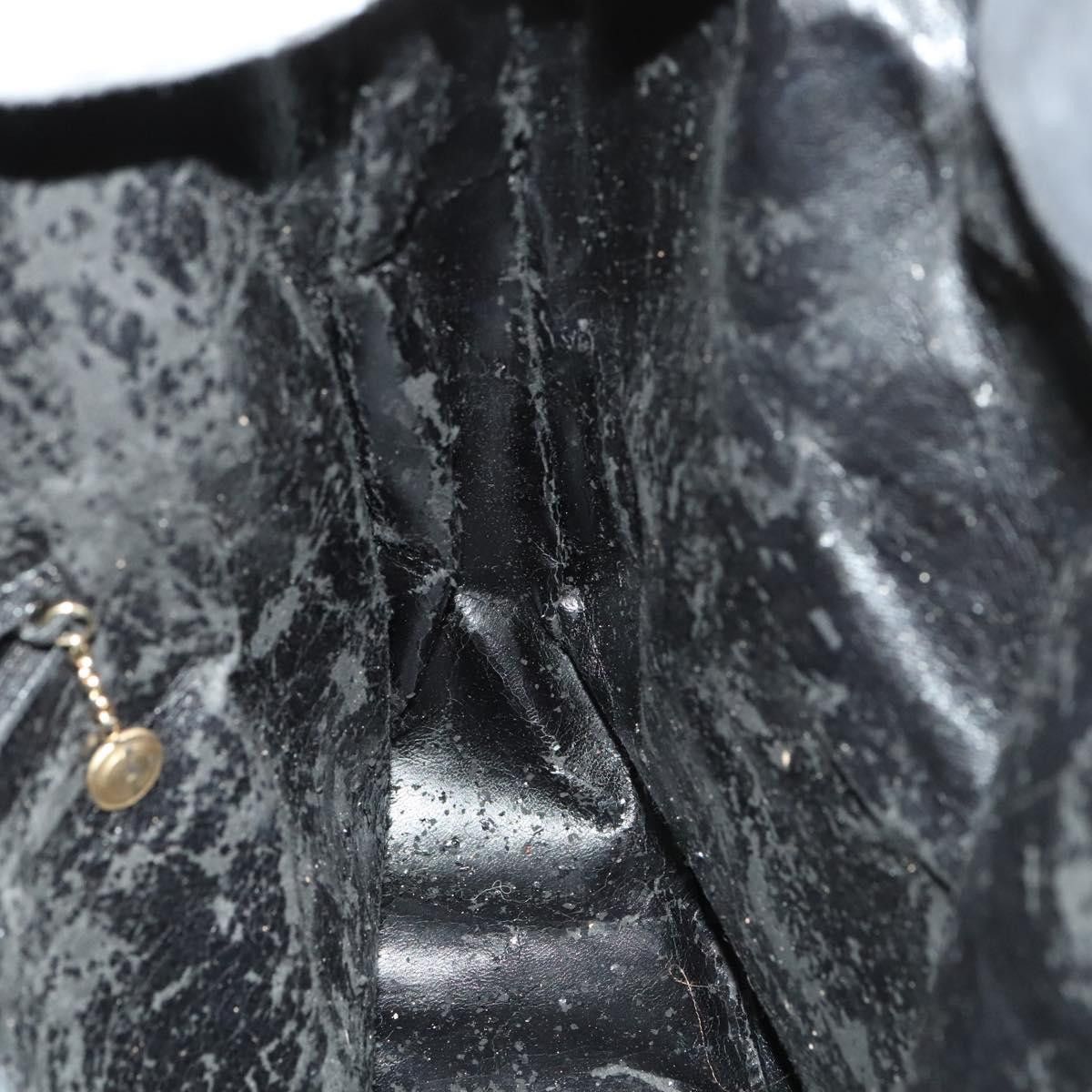 Gucci GUCCI Bamboo Hand Bag Suede Black Gold 001 1014 001 1014 Size ONE SIZE - 17 Thumbnail