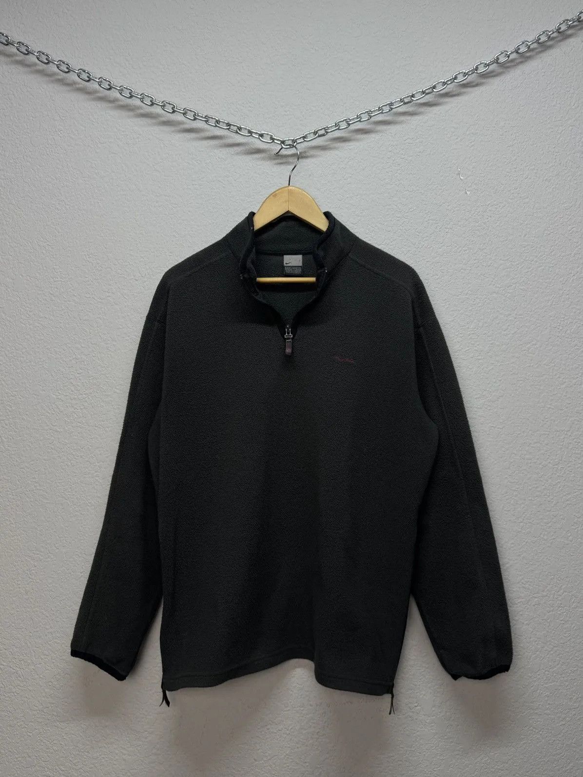Nike Vintage 90s Nike 1/4 Zip Fleece Pullover Sweater Size US L / EU 52-54 / 3 - 4 Thumbnail