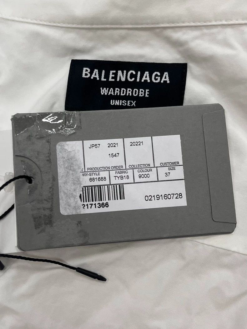 Balenciaga Balenciaga size 37 Embroidered logo long-sleeve shirt 2505 Size US M / EU 48-50 / 2 - 4 Thumbnail