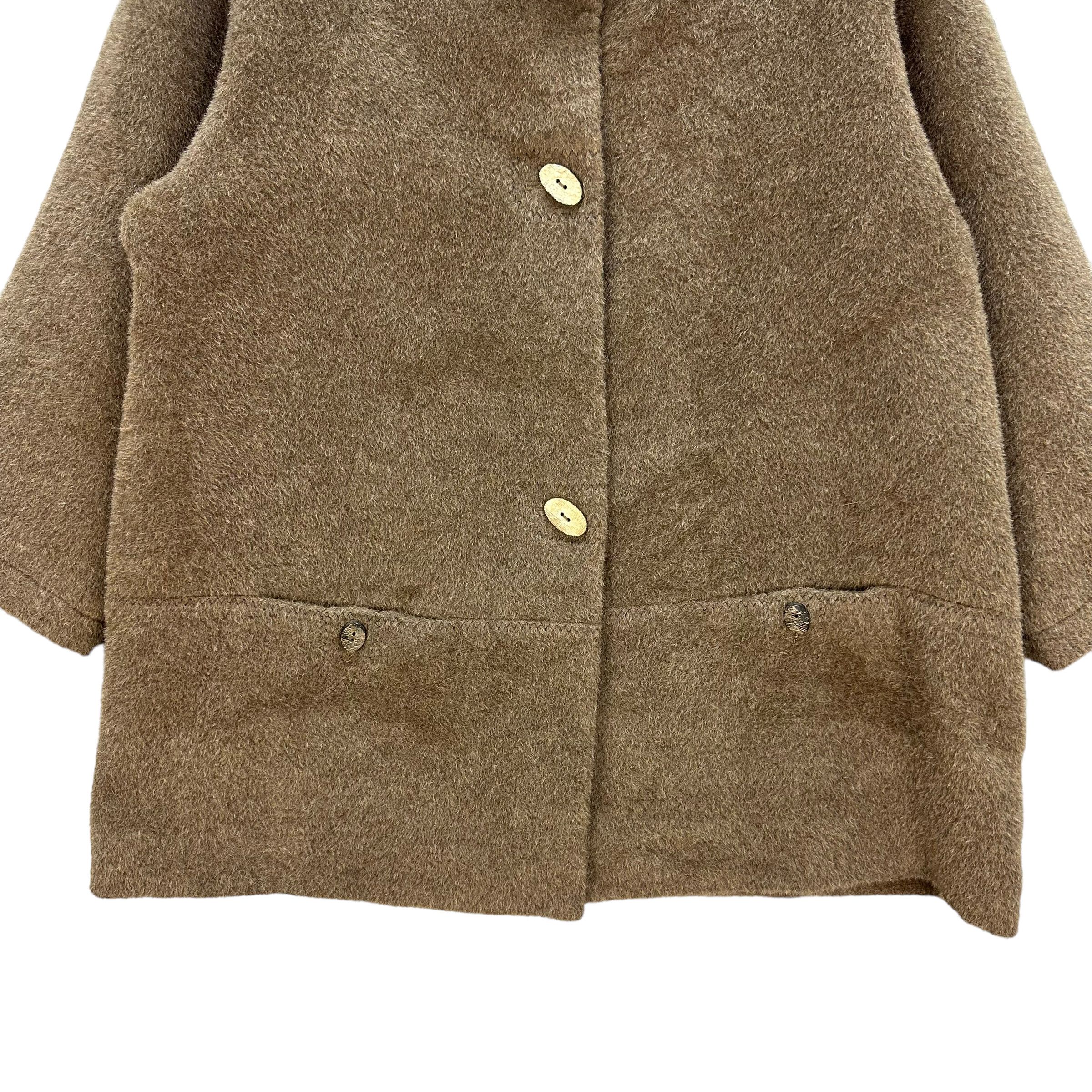 Japanese Brand MON GRE FEMME MOHAIR COAT #8060-199 Size M / US 6-8 / IT 42-44 - 3 Thumbnail