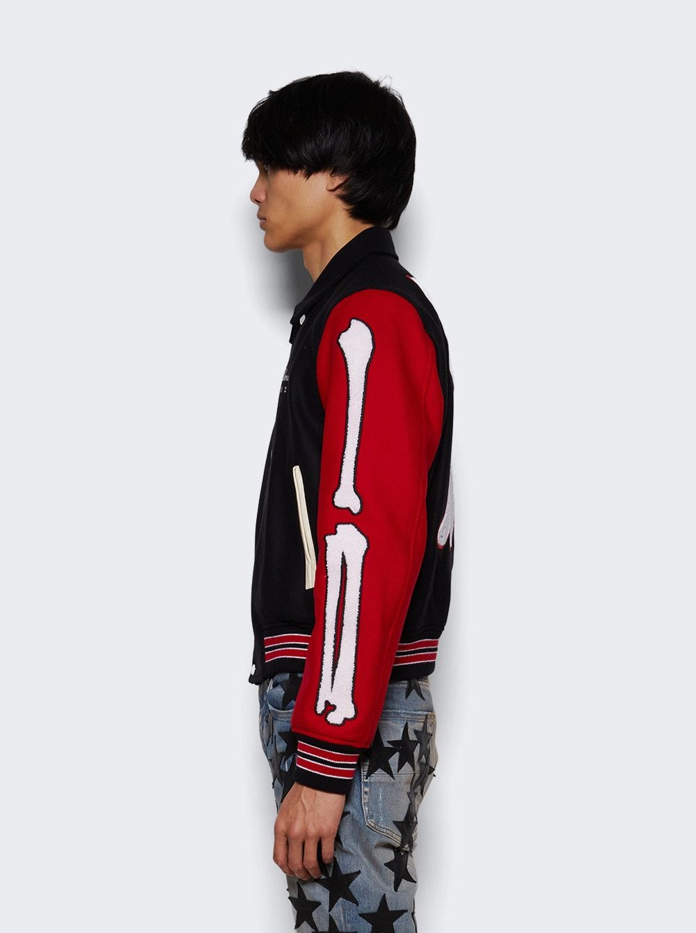 Amiri o1gr1nt1024 Lunar New Year Bones Jacket in Black/Red Size US S / EU 44-46 / 1 - 4 Thumbnail