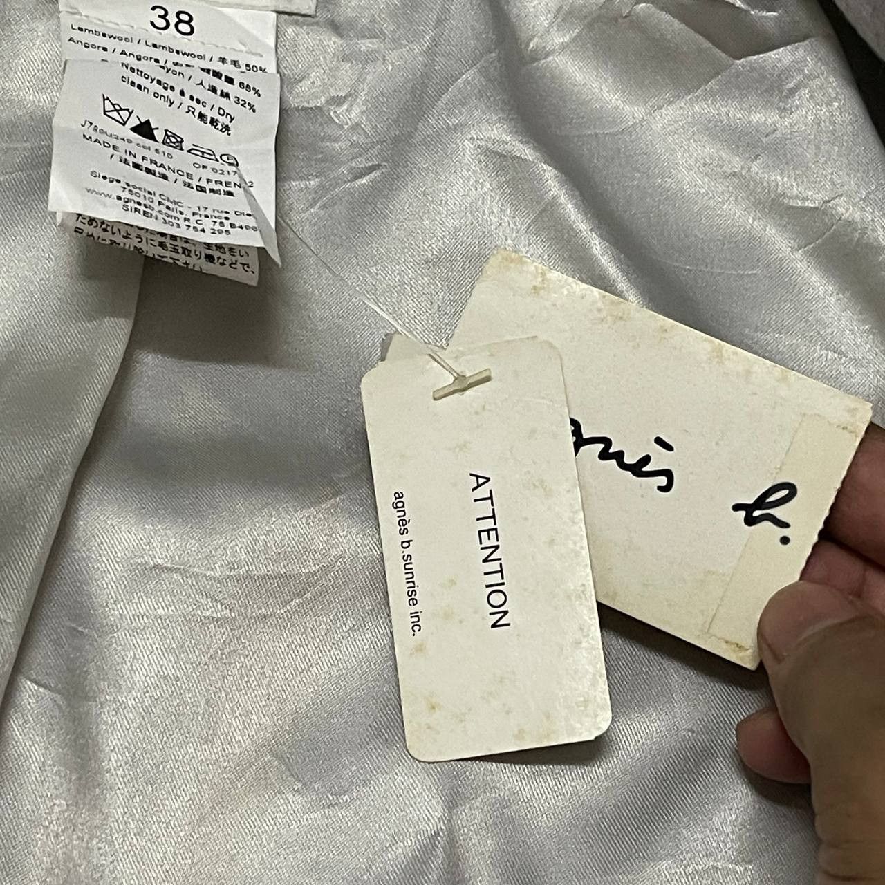 agnes b. Vintage Agnes B. Wool Coat with Tag Size M / US 6-8 / IT 42-44 - 8 Thumbnail