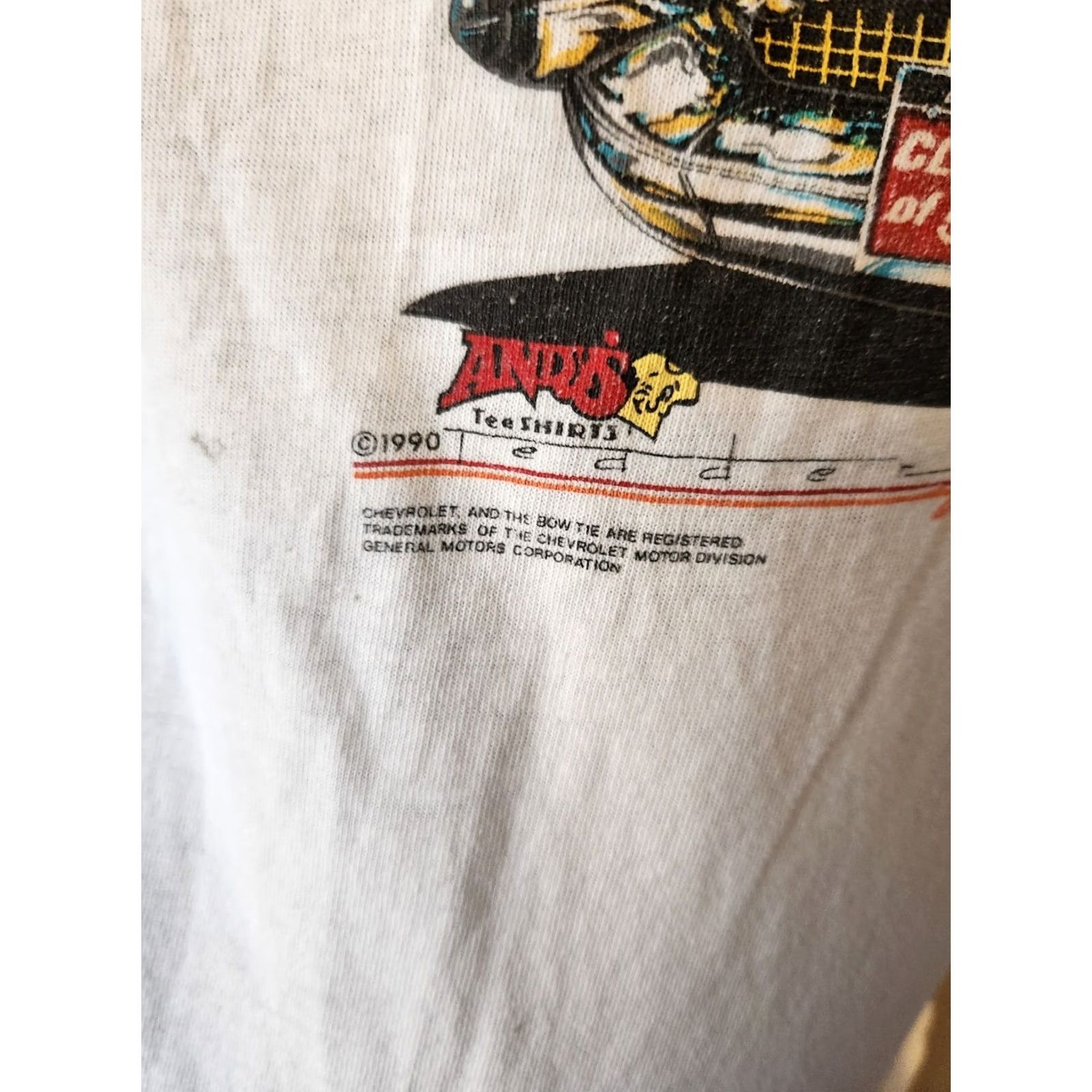 Vintage VINTAGE 1990 Chevrolet Heartbeats Cars White Short Sleeve T-Shirt L Mens 90s Cars Crew Neck Cotton Graphic Print Short Sleeve Size US L / EU 52-54 / 3 - 2 Thumbnail