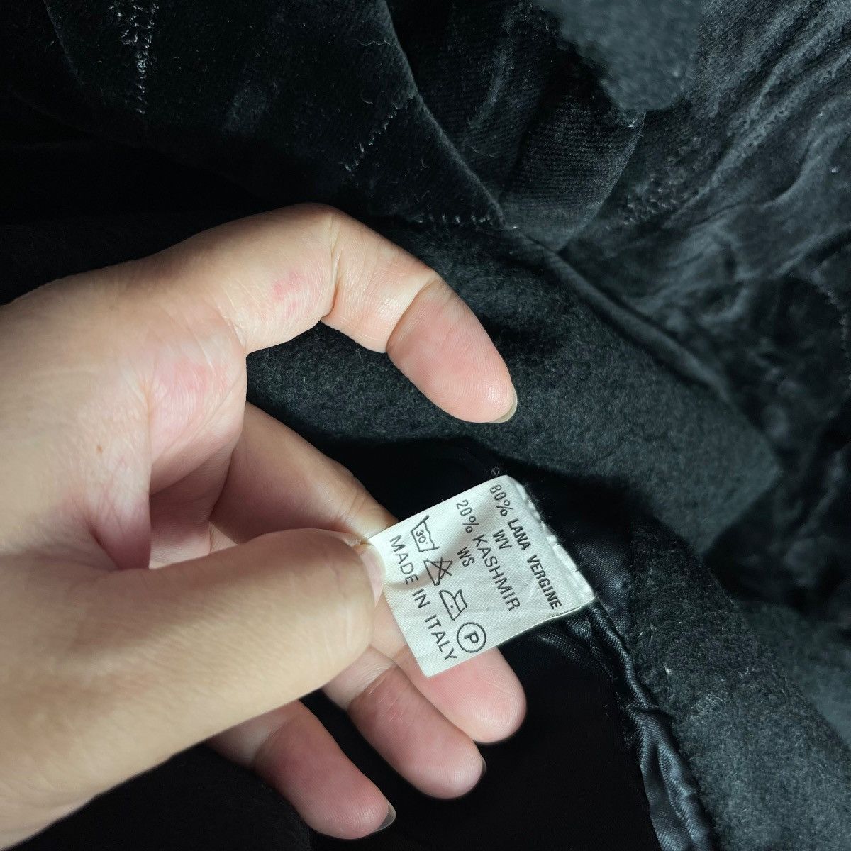 Vintage Vintage Paolo Bisagni Velvet Wool Cashmere Oversized Jacket Size 3XL / US 20-22 - 6 Thumbnail