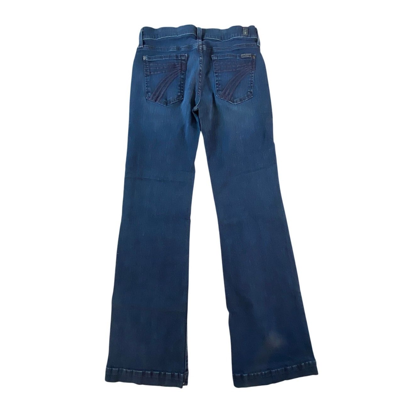 7 For All Mankind 7 For All Mankind DOJO Flare Dark Denim Jeans, 29x34" Inseam Size 29" - 2 Thumbnail