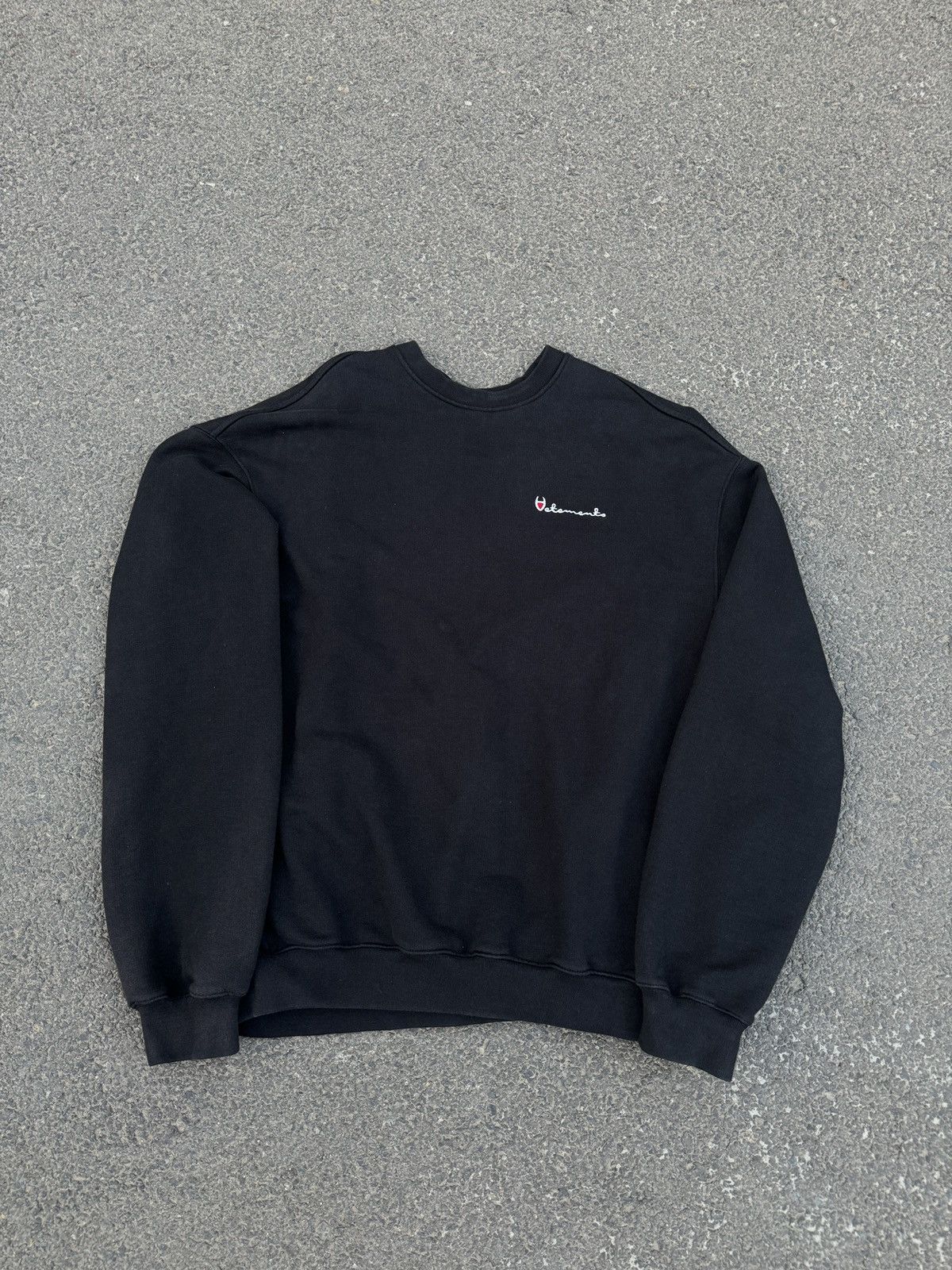 image of Vetements Ss16 "champion" Sweatshirt OG Version Size S in Black, Men's