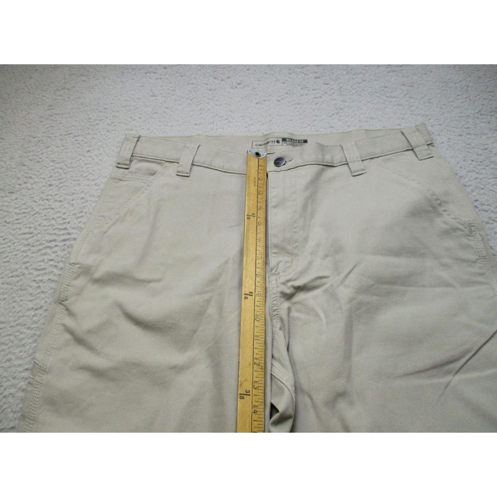 Carhartt Carhartt Pants Mens 36 Beige Carpenter Rugged Flex Relaxed Workwear Size US 36 / EU 52 - 5 Thumbnail