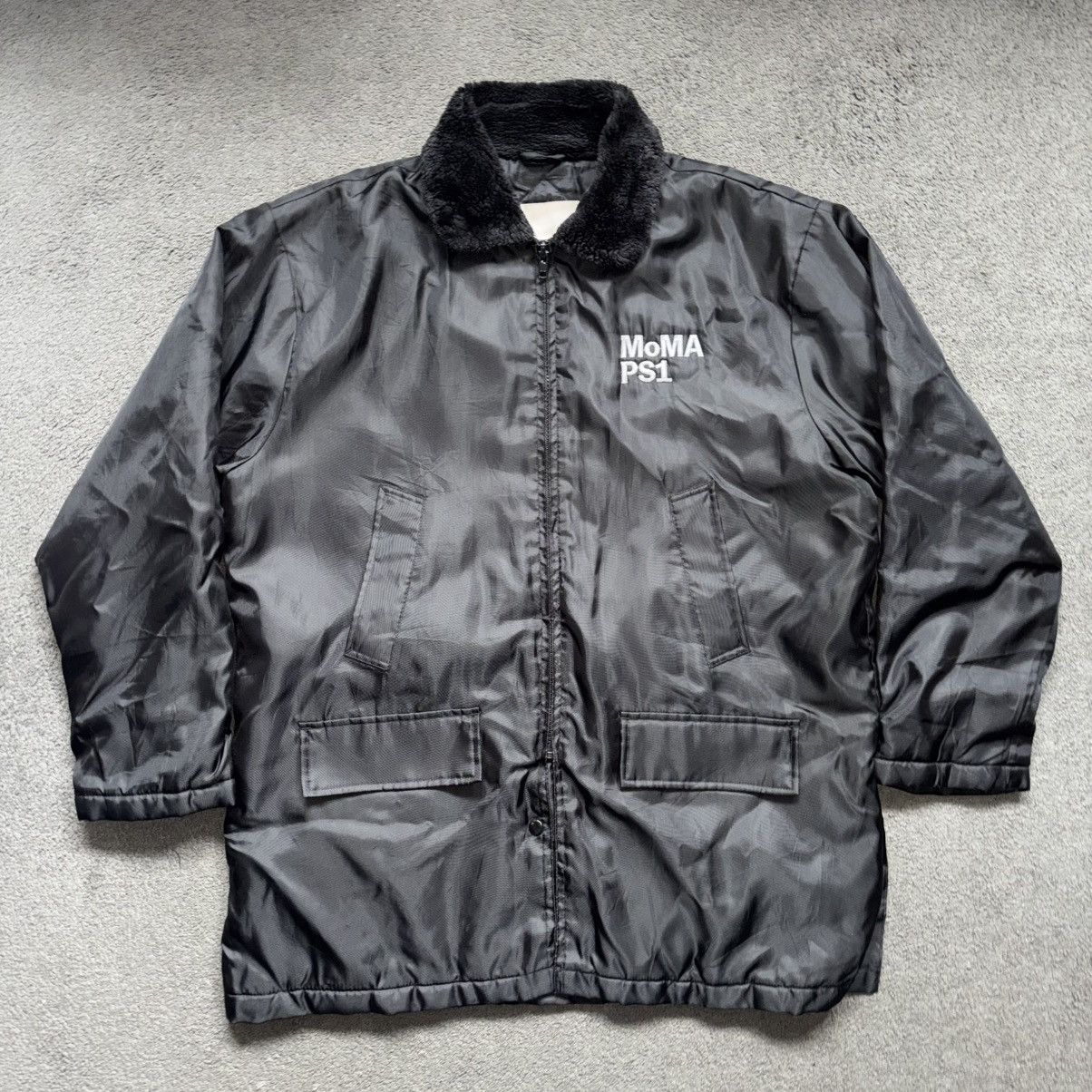 MoMA MoMA PS1 Museum Of Modern Art 90s Parka Bomber Fur Collar Size US L / EU 52-54 / 3 - 4 Thumbnail